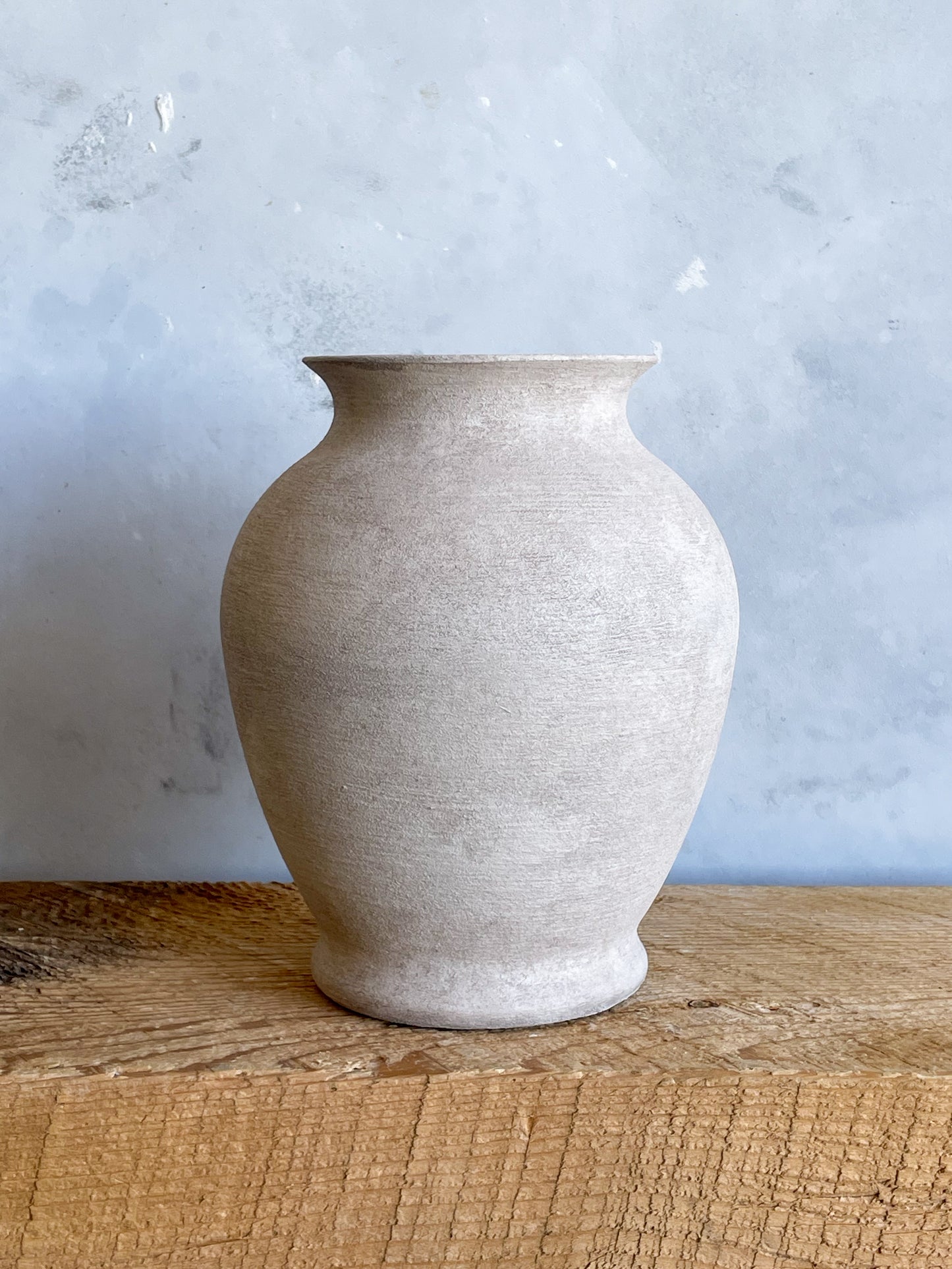 milos| rustic white textured decorative vase 07