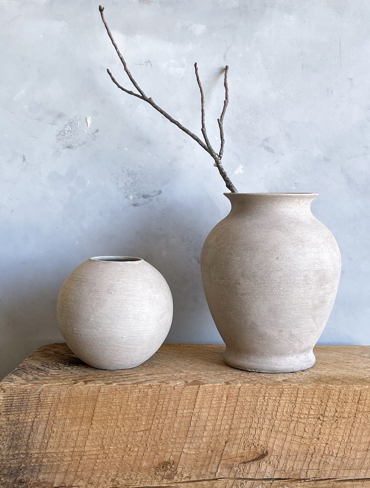 milos| rustic white textured decorative vase 07