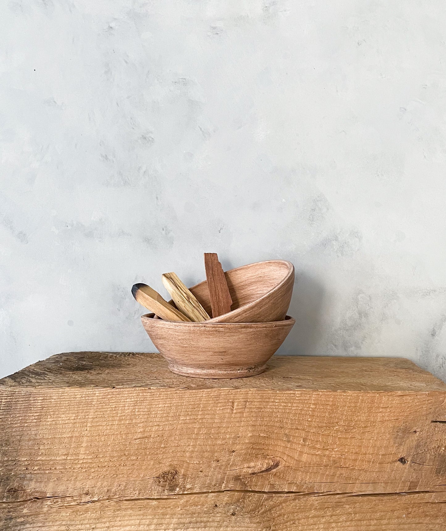 Earth Collection Handmade Ceramic Dish with palo santo and sage