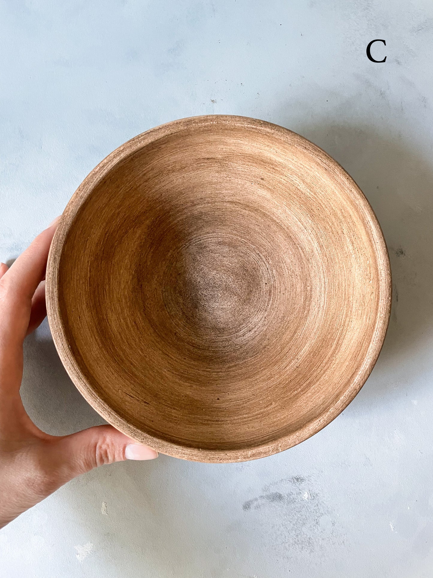 Close-up of Earth Collection Handmade Ceramic Decorative Dish C