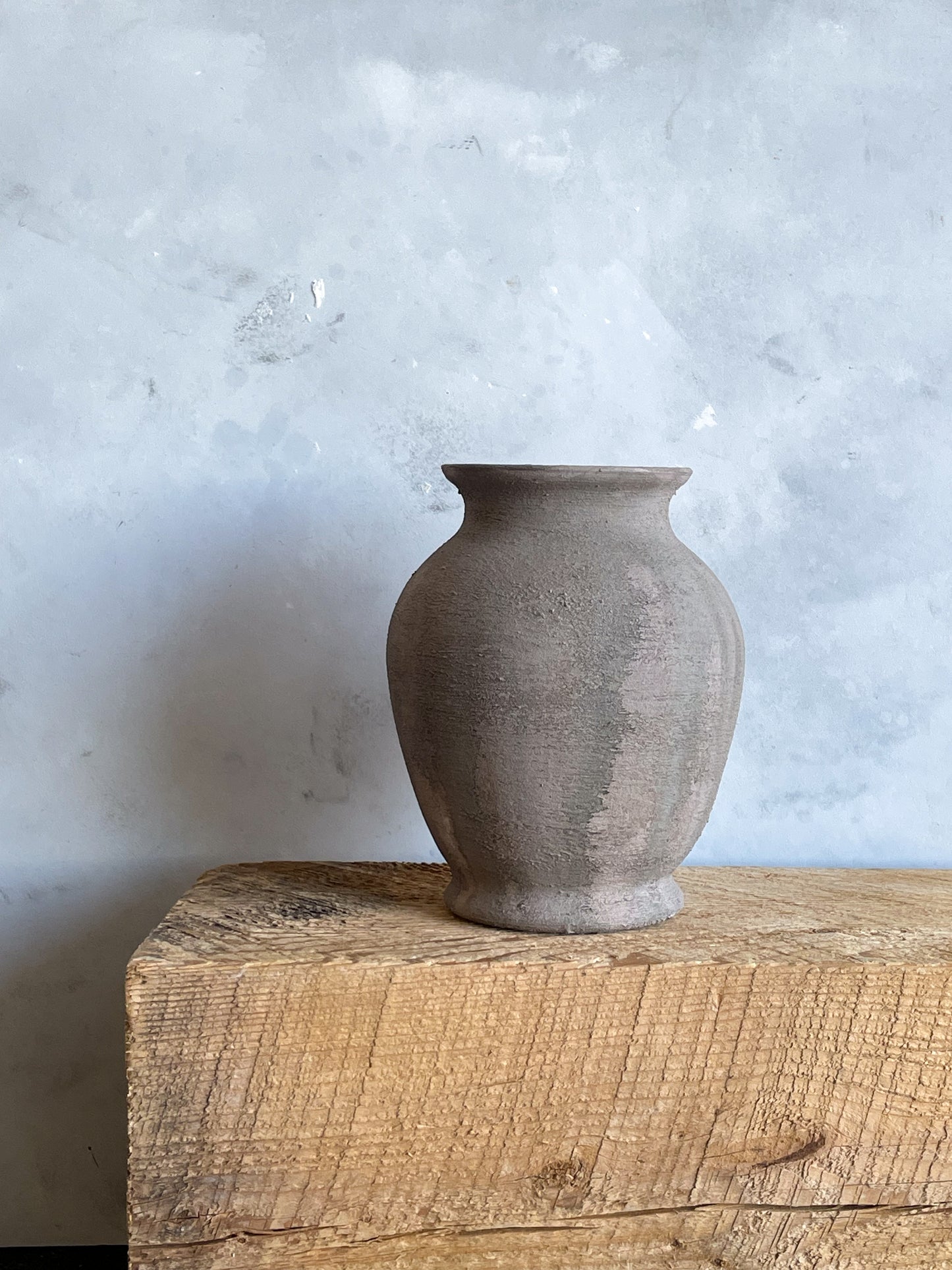 Side Profile of Textured Decorative Vase – Earth Collection