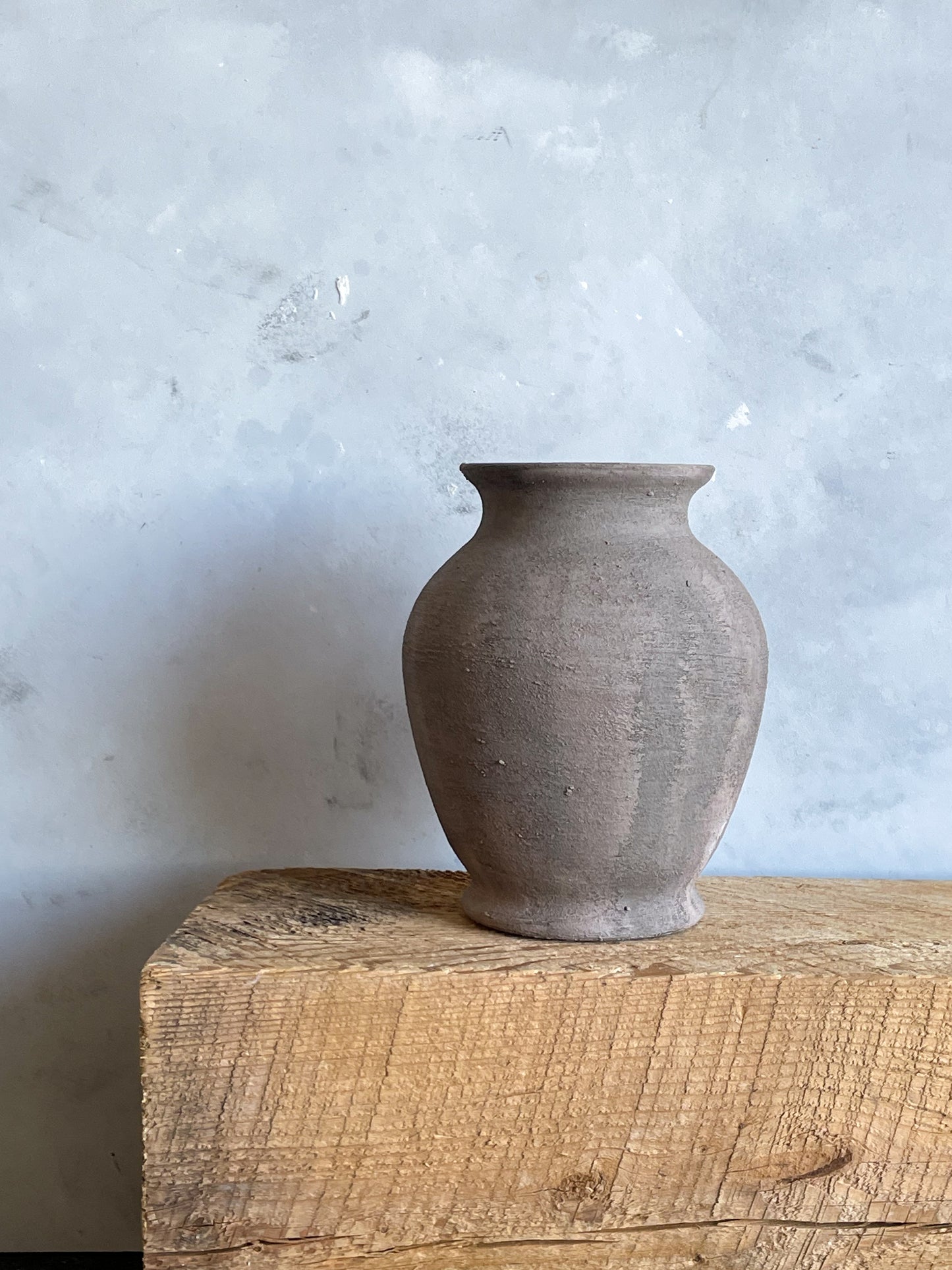 Side Profile of Textured Decorative Vase – Earth Collection