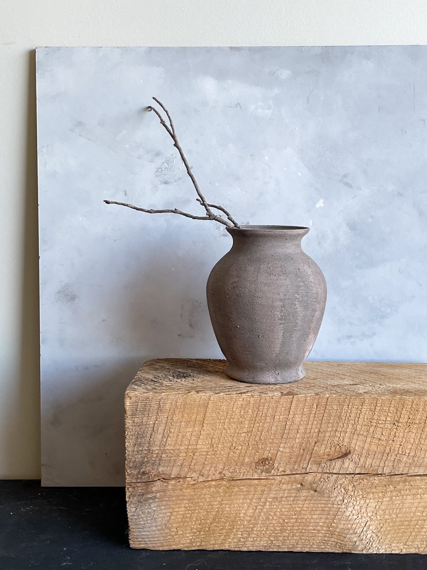 Neutral Brown Textured Vase – Perfect for Dried Florals