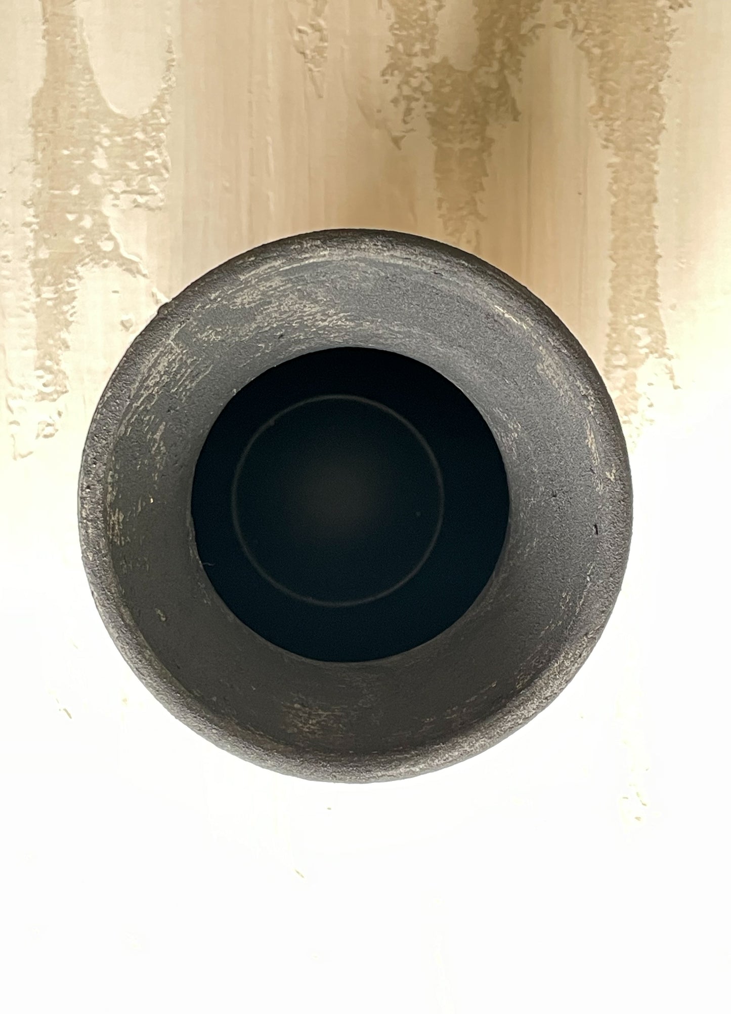 midnight| aged black textured decorative vase 29