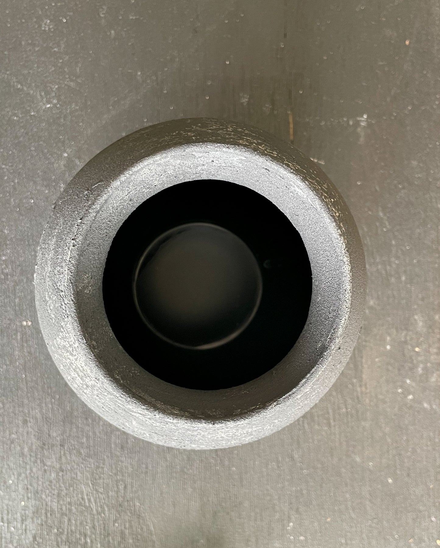 midnight| aged black textured decorative vase 23