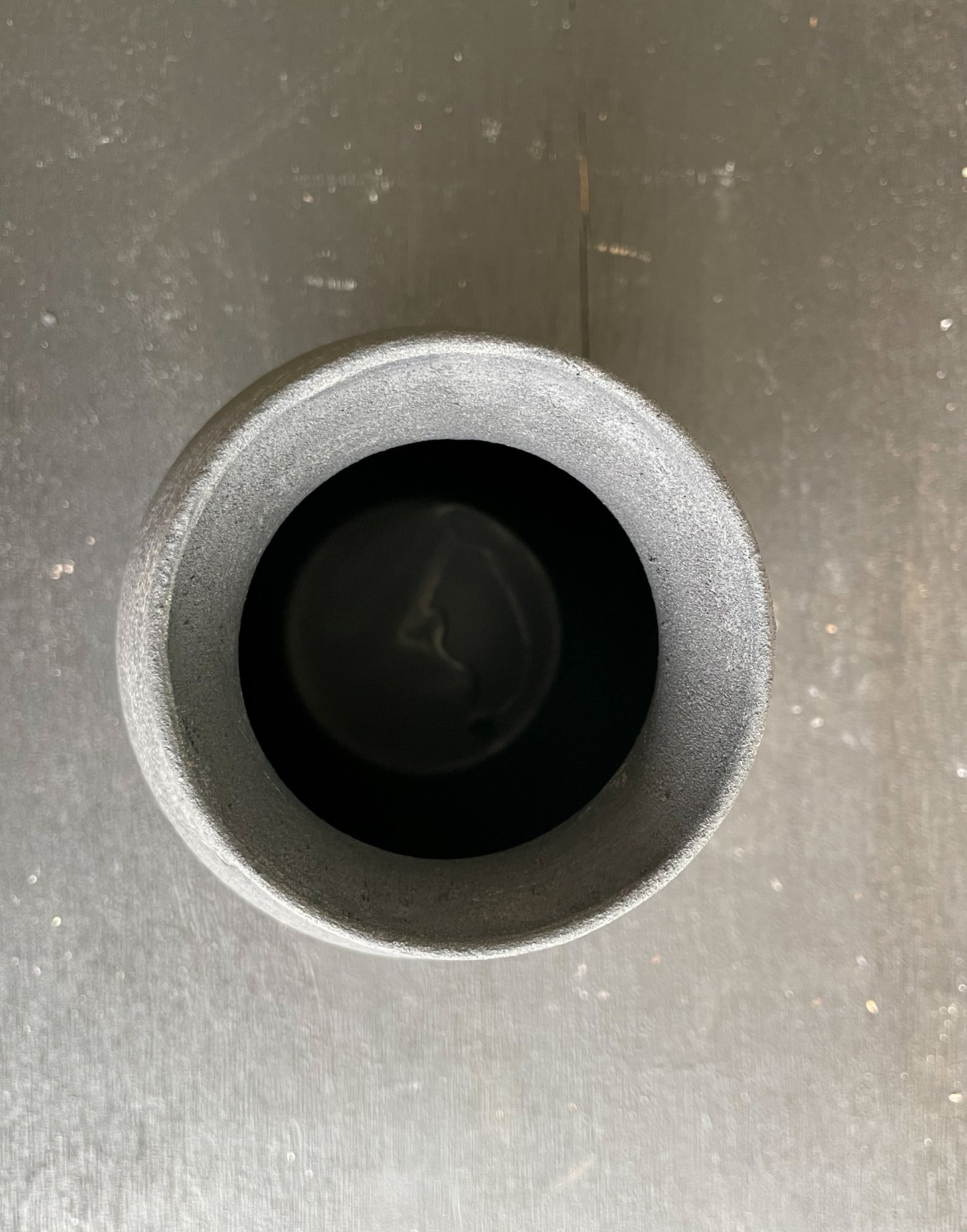 midnight| aged black textured decorative vase 24