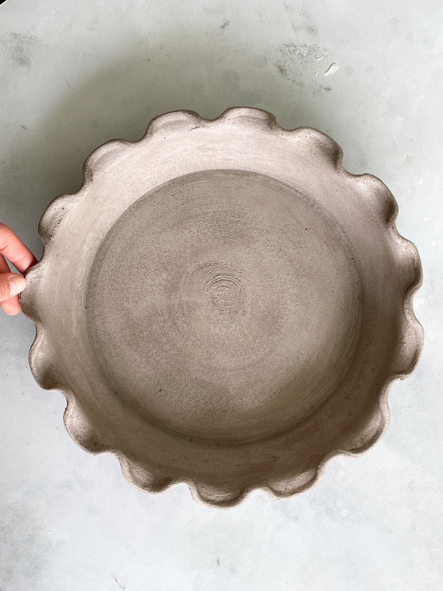 Top view of Earth Collection Handmade Ceramic Tray