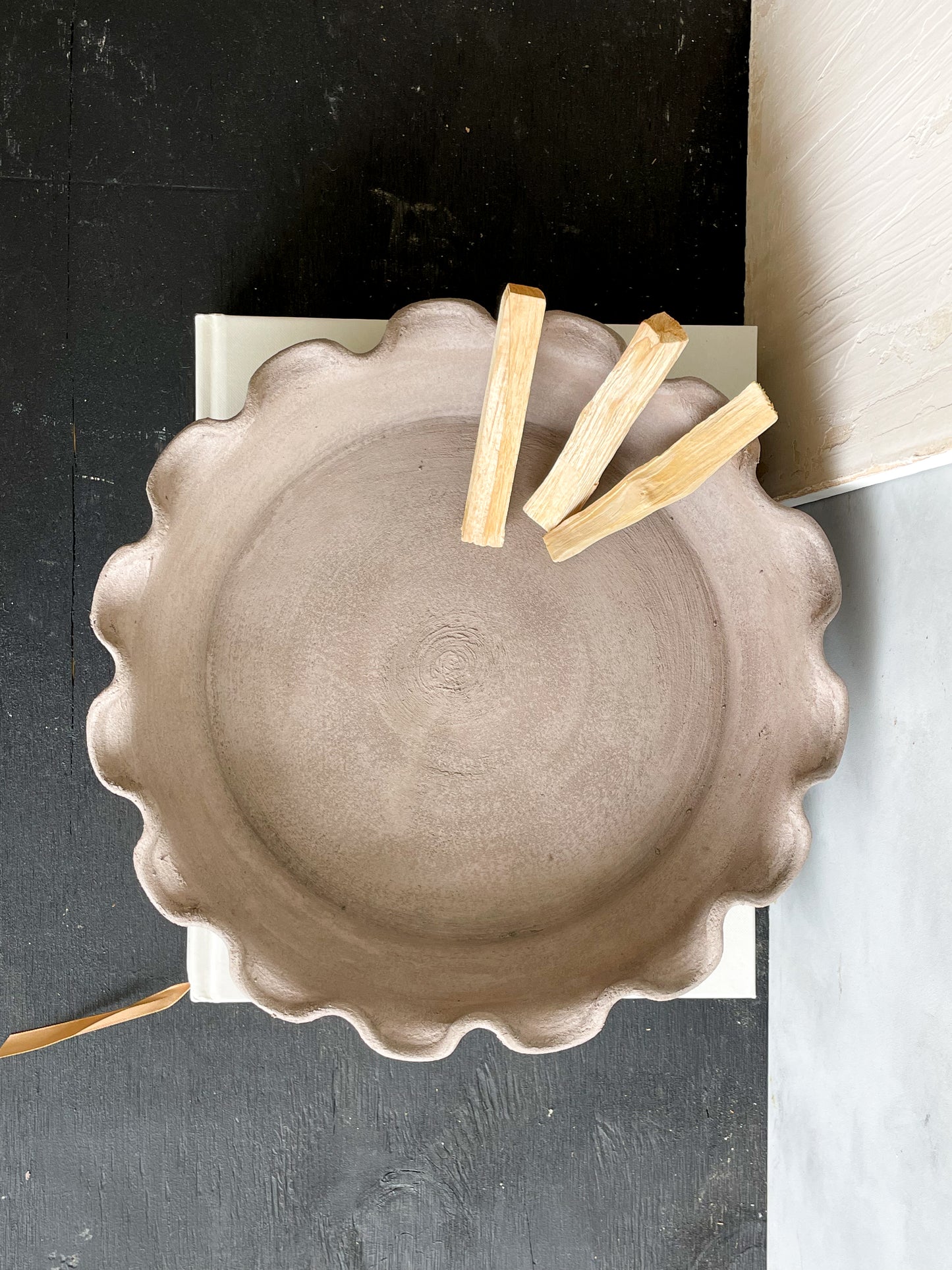 Earth Collection Handmade Ceramic Tray in natural light