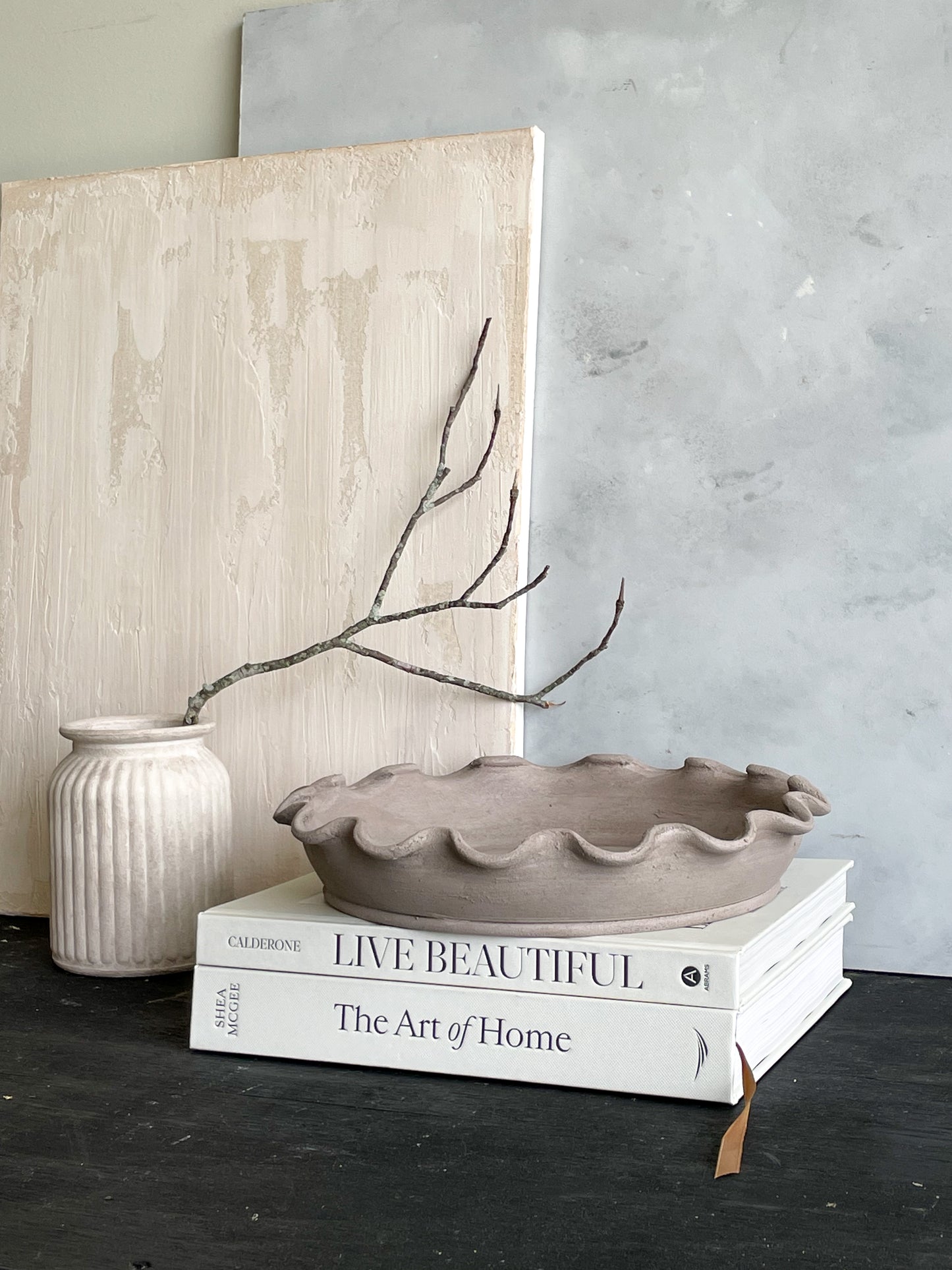 Side view of Earth Collection Decorative Tray