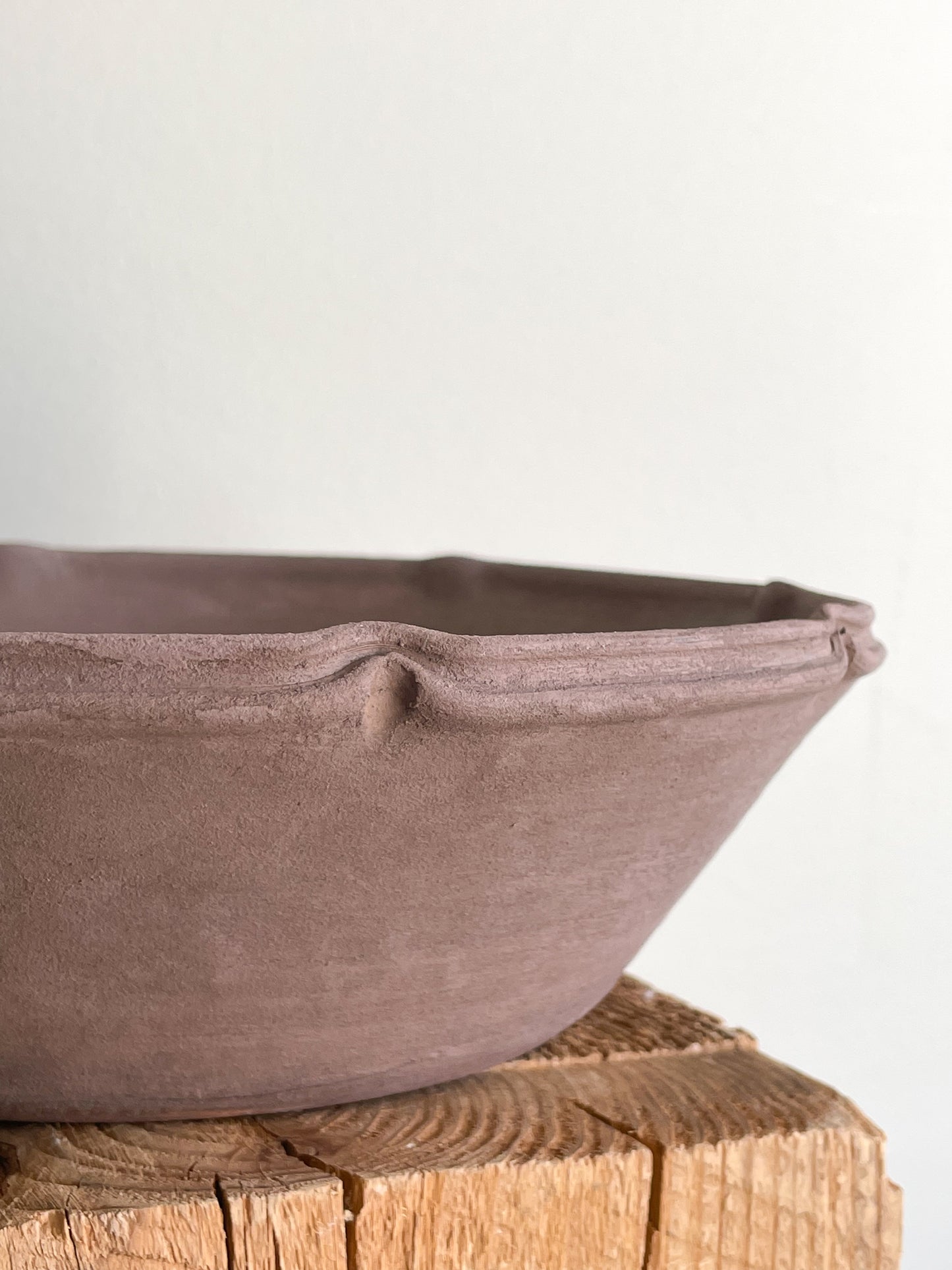 Close-up of textured finish on Earth Collection Decorative Dish