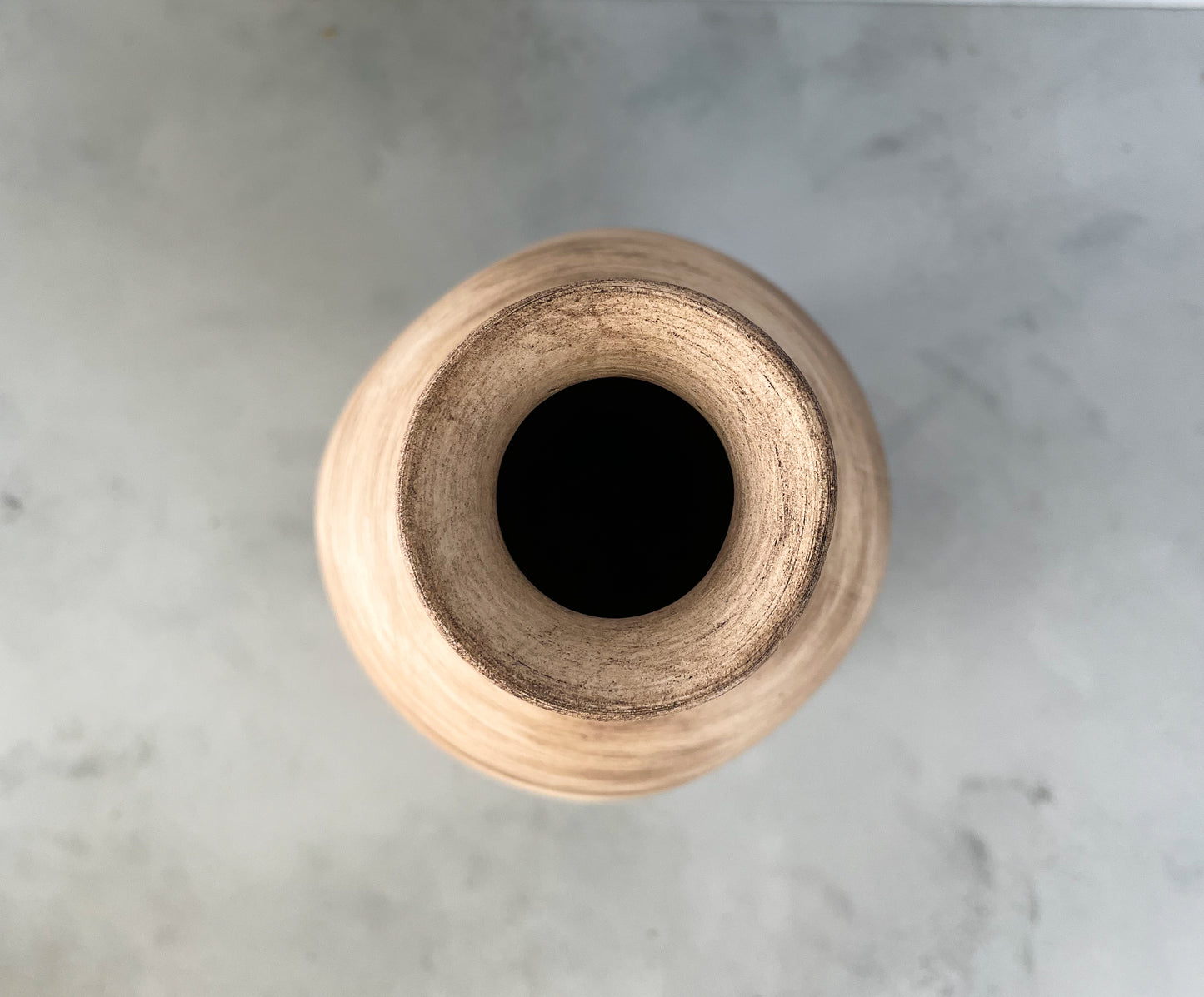 Top View of Small Vase Opening – Ideal for Florals