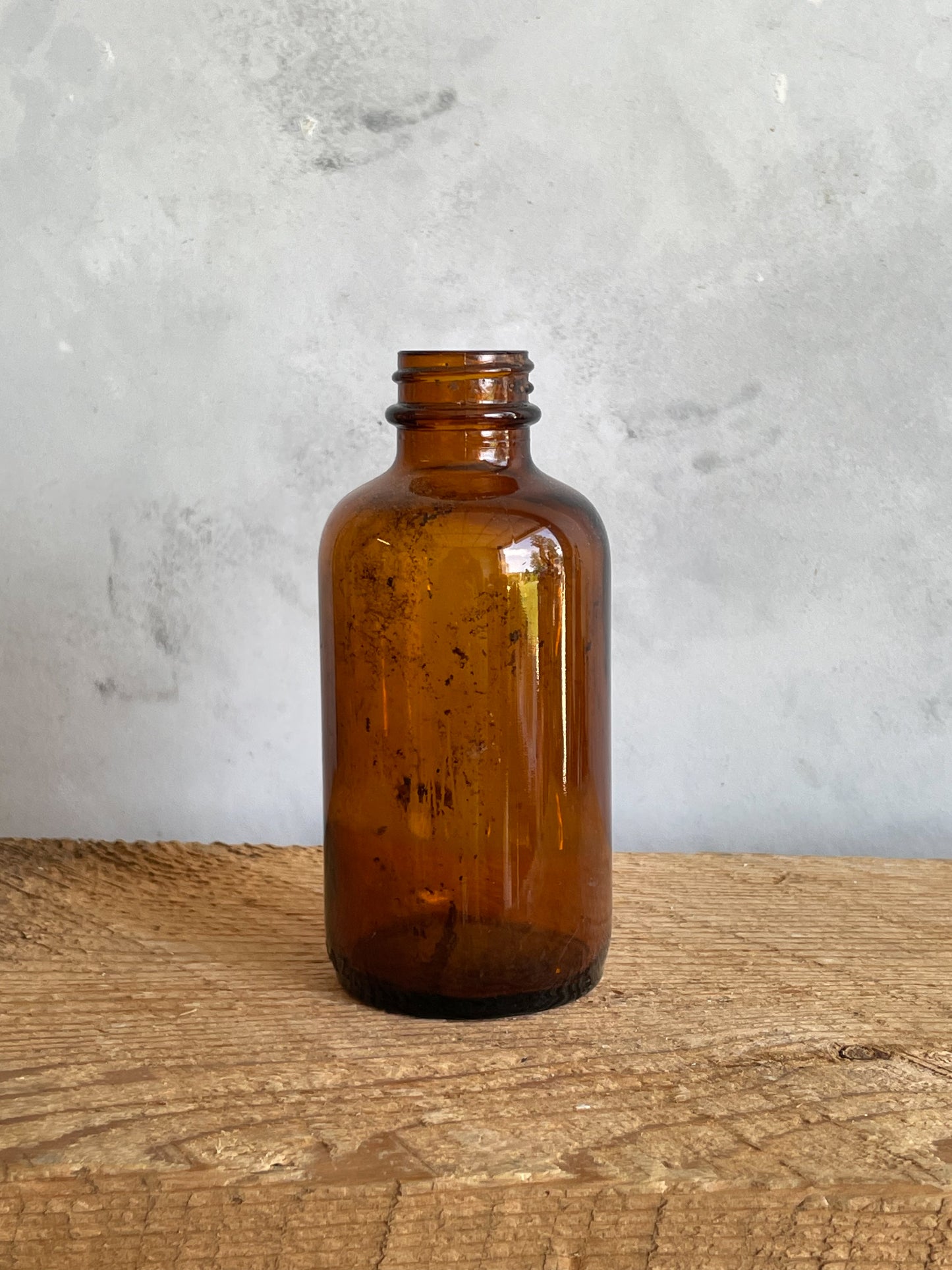 antique amber glass bottles | set 3