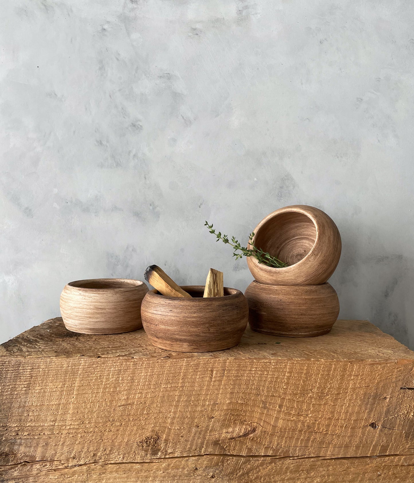 Handmade ceramic small decorative dish from the Earth Collection by domata home.