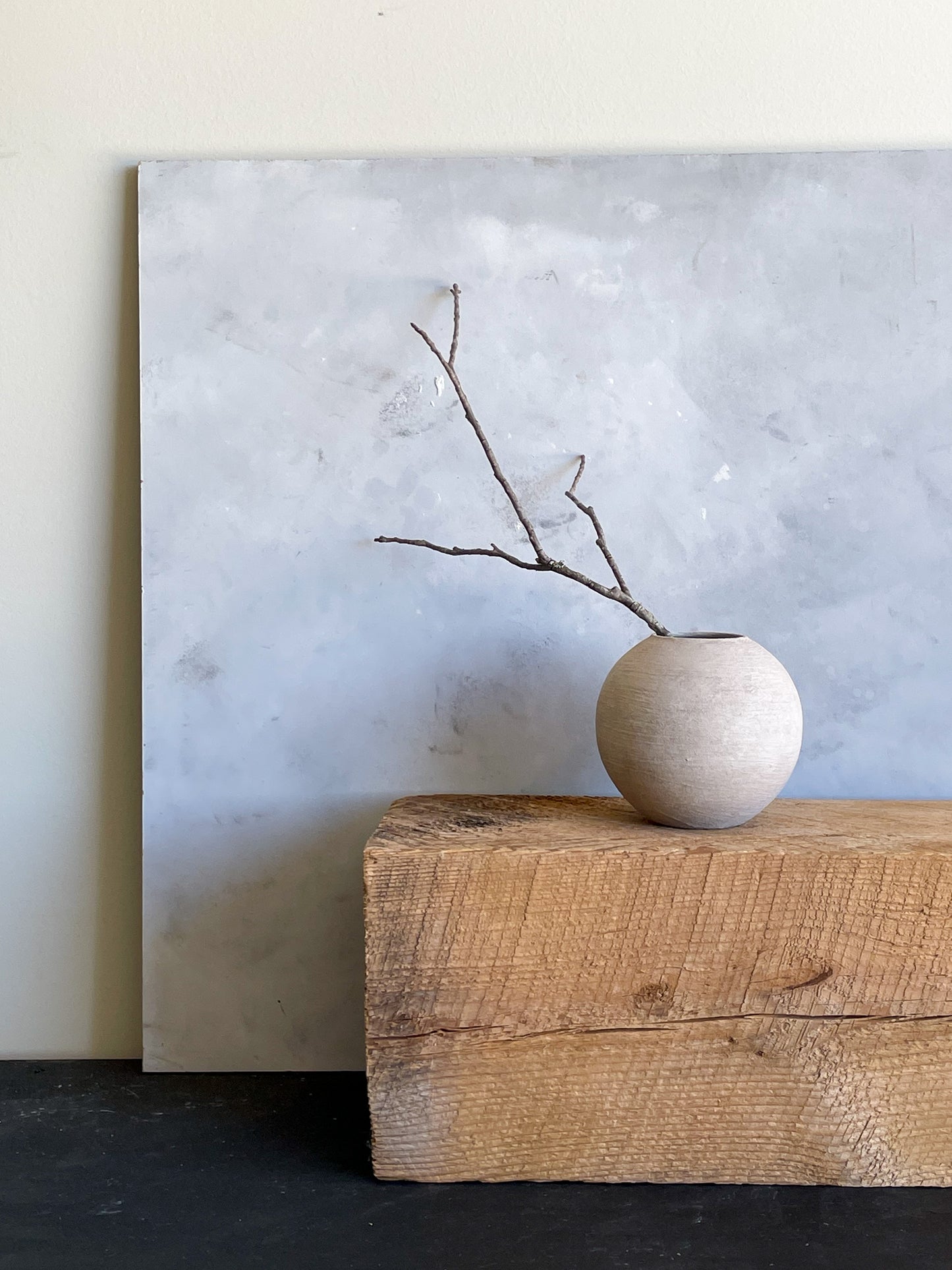 milos| rustic white textured decorative vase 08