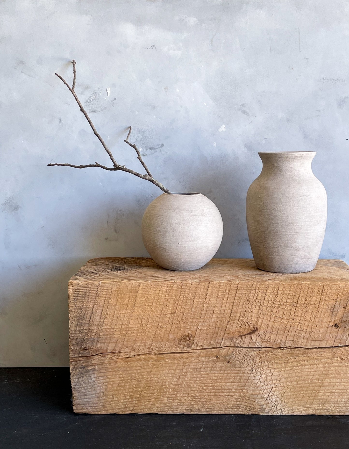 milos| rustic white textured decorative vase 08