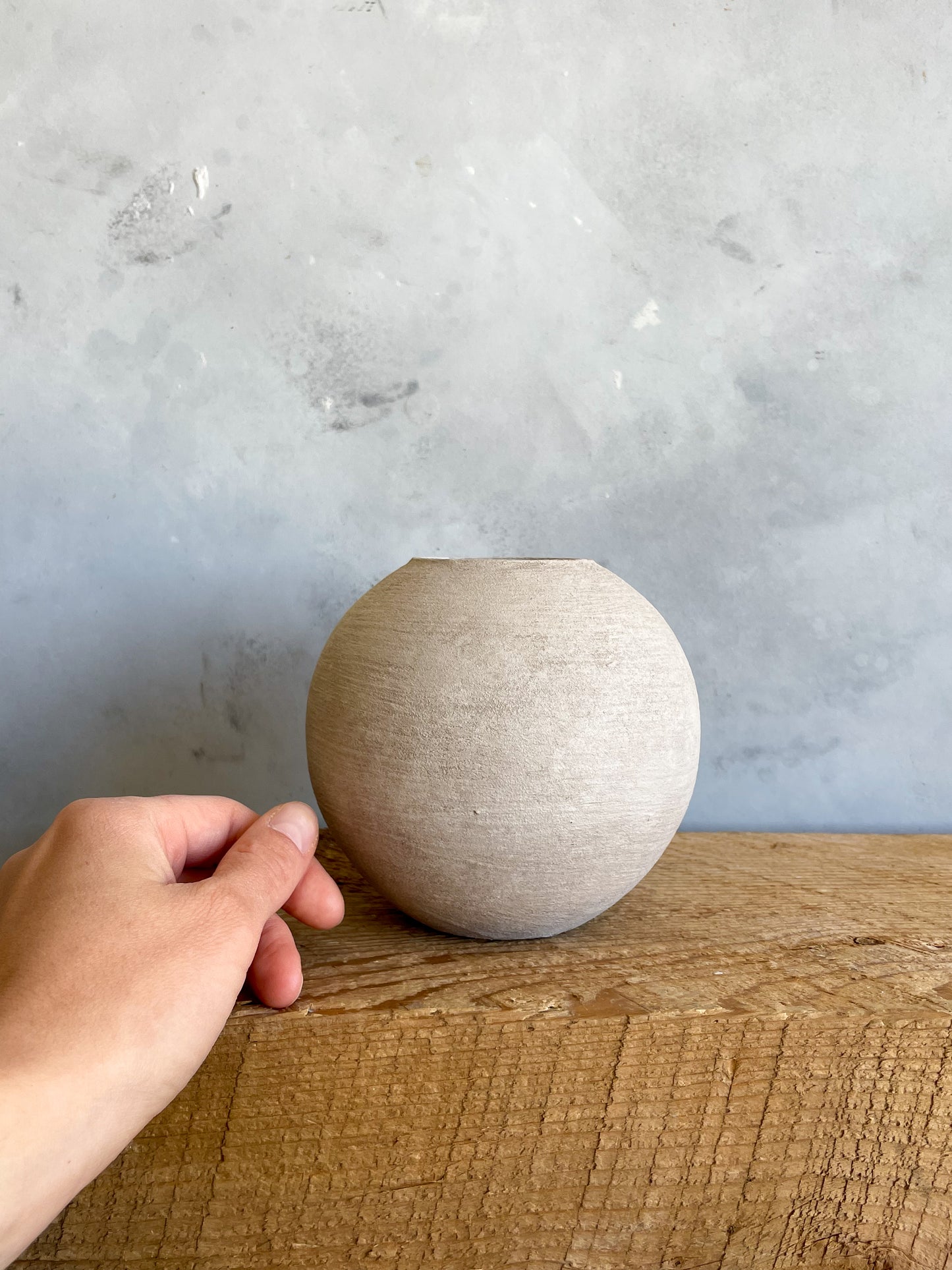 milos| rustic white textured decorative vase 08