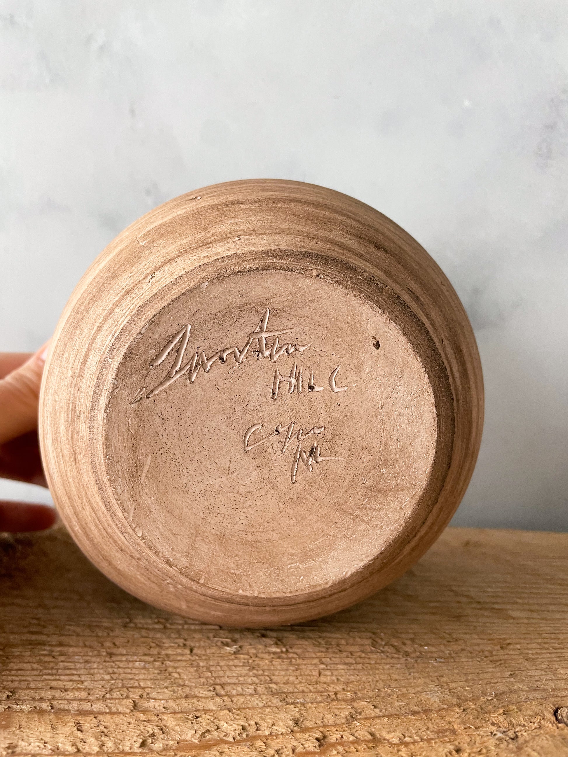 Detail of the hand-finished texture on Earth Collection Dish