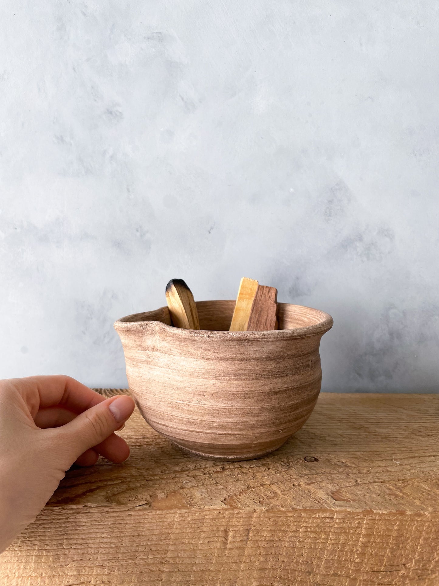 Detail of the hand-finished texture on Earth Collection Dish