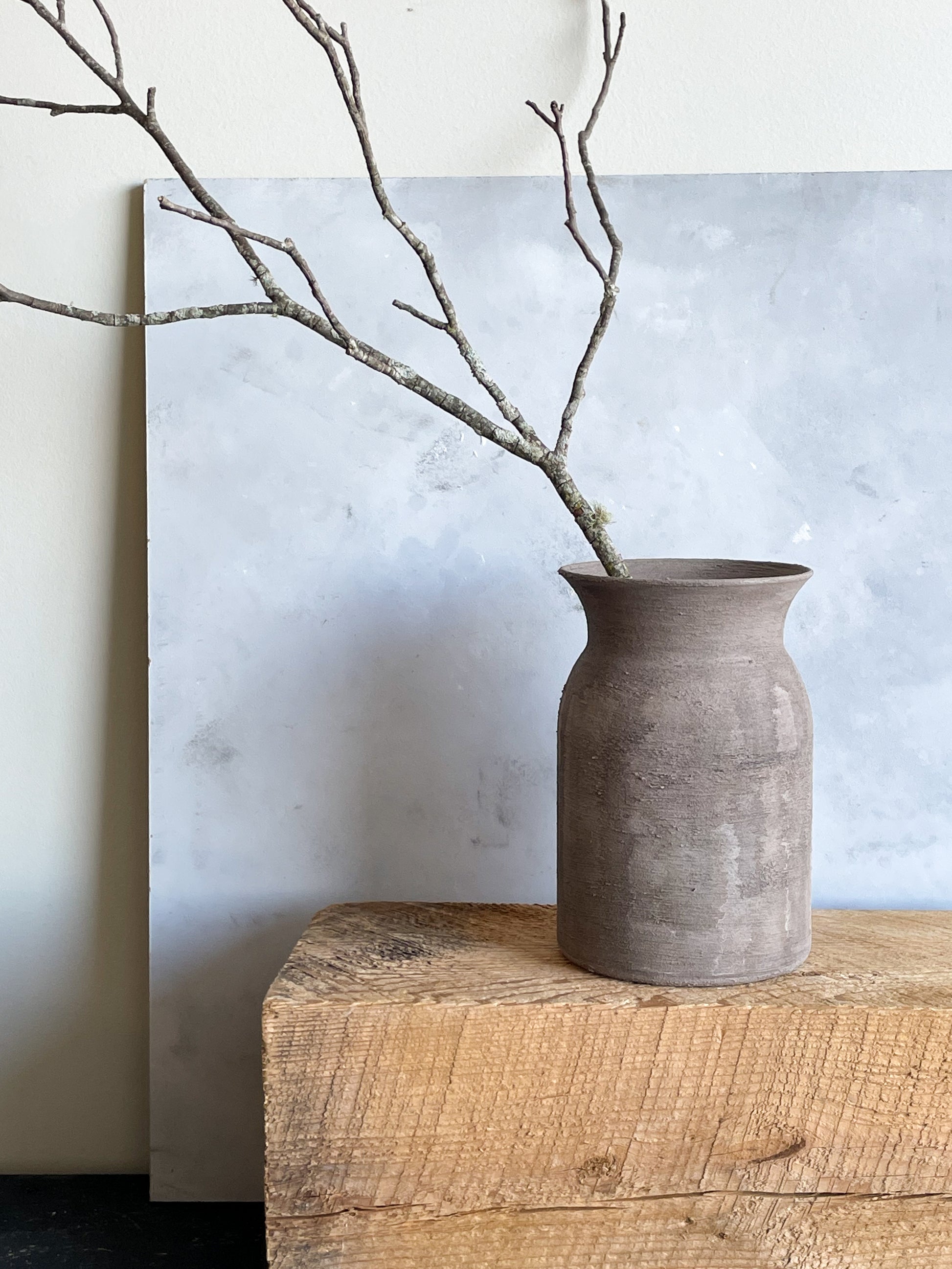 Warm Toned Aged Vase – Perfect for Branches