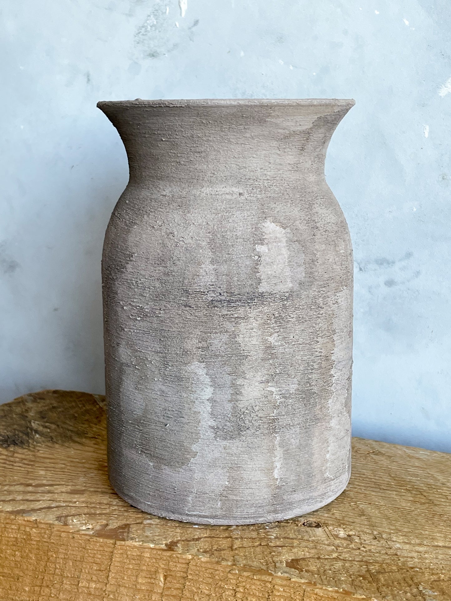 Close-up of Unique Texture on Hand-Finished Vase