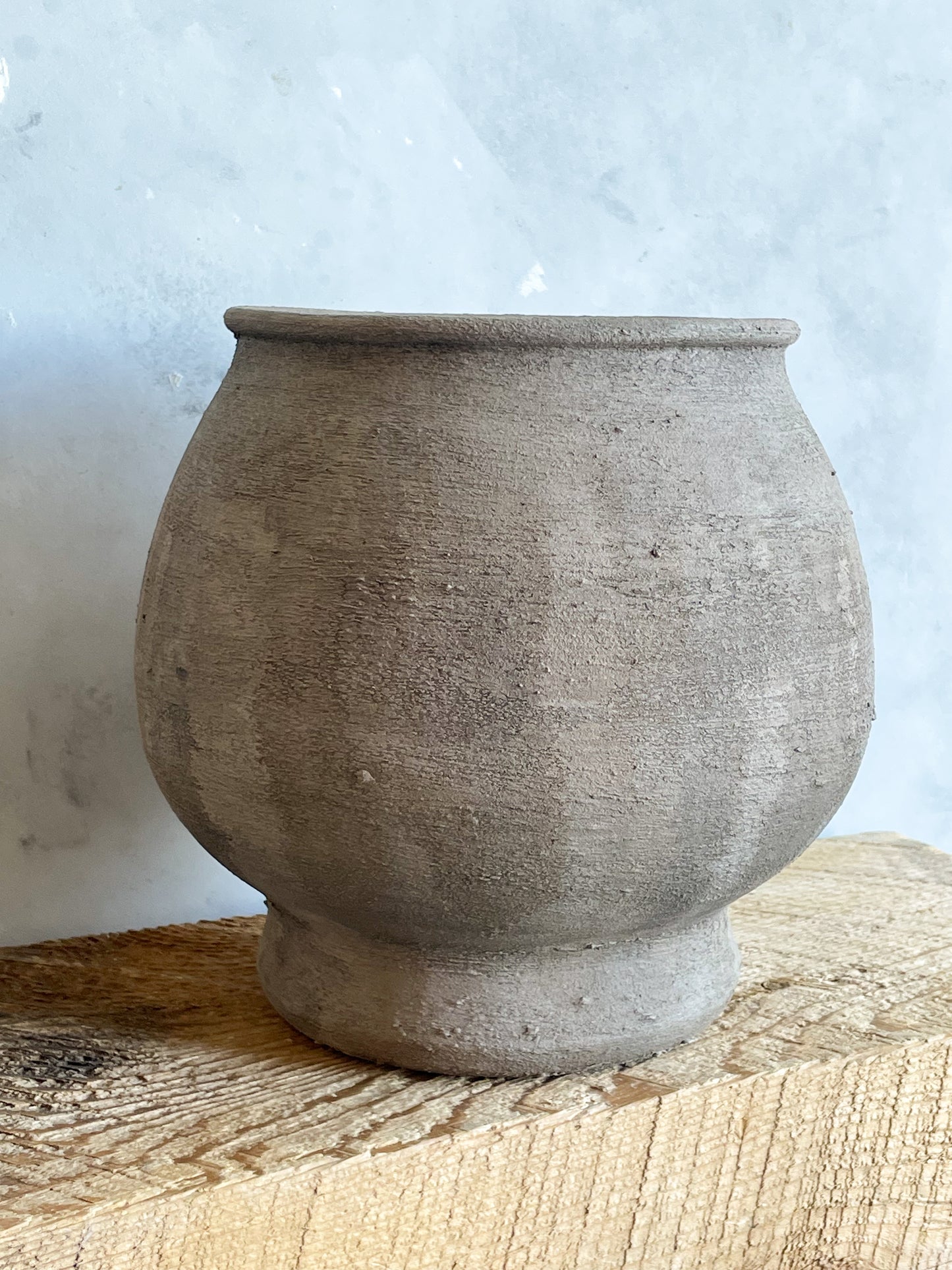 Close-up of Unique Texture on Hand-Finished Vase