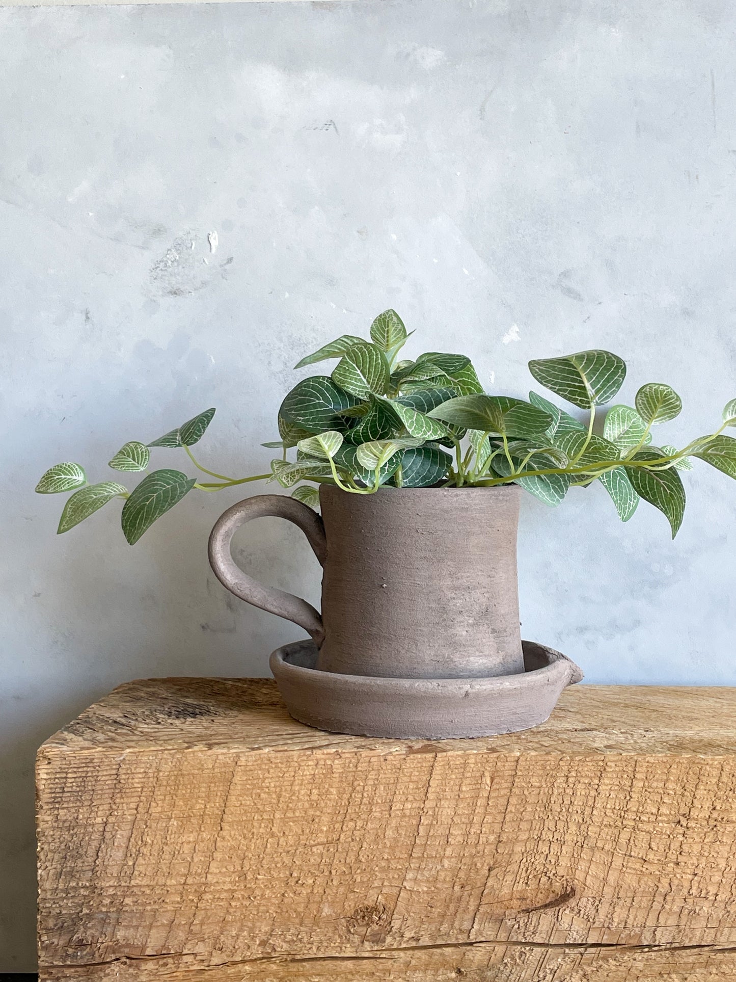 Aged brown textured vase from the Earth Collection by domata home.