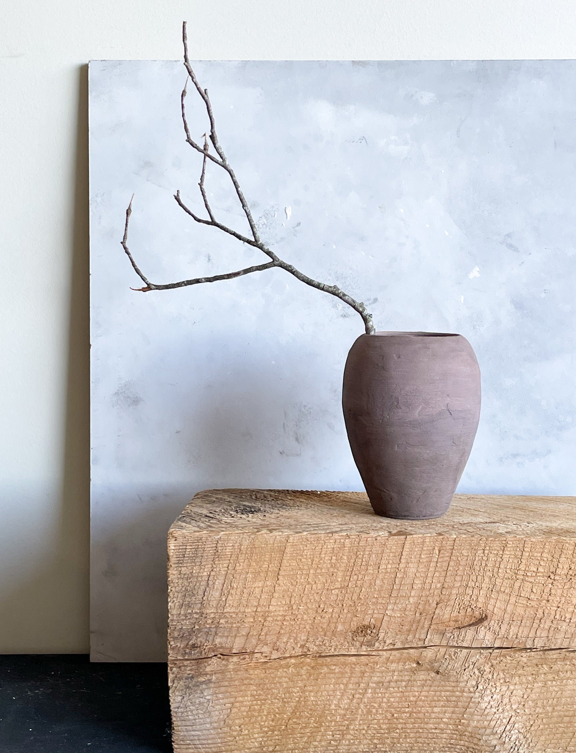 Decorative Vase with Dried Branches – Earth Collection