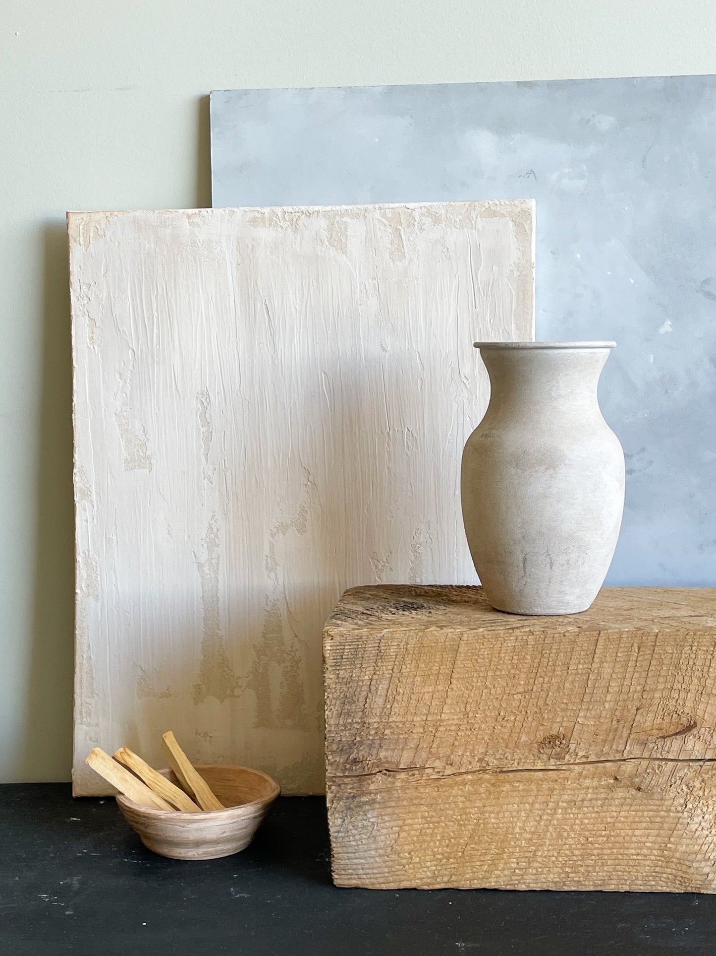 milos| rustic white textured decorative vase 17