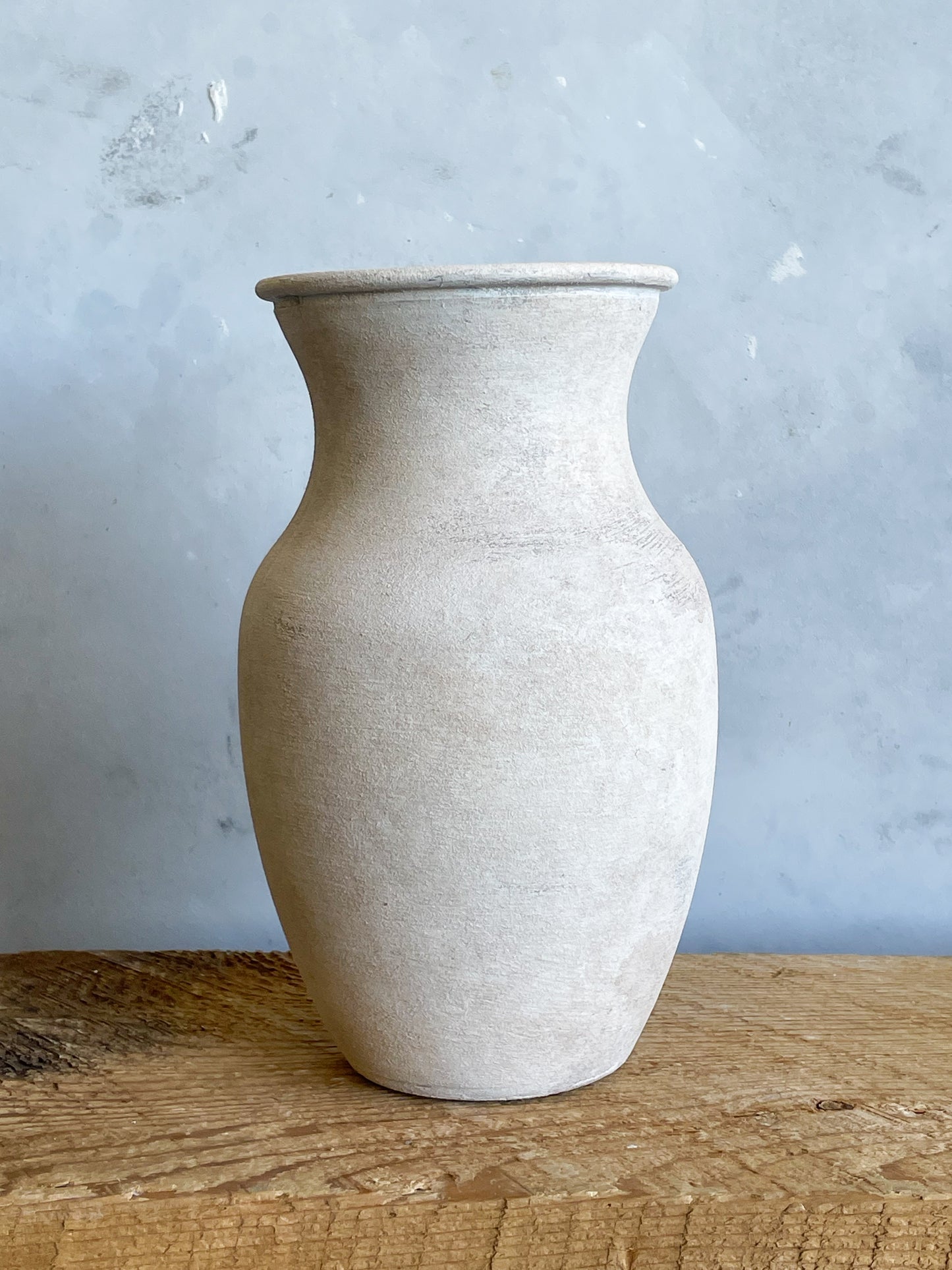 milos| rustic white textured decorative vase 17