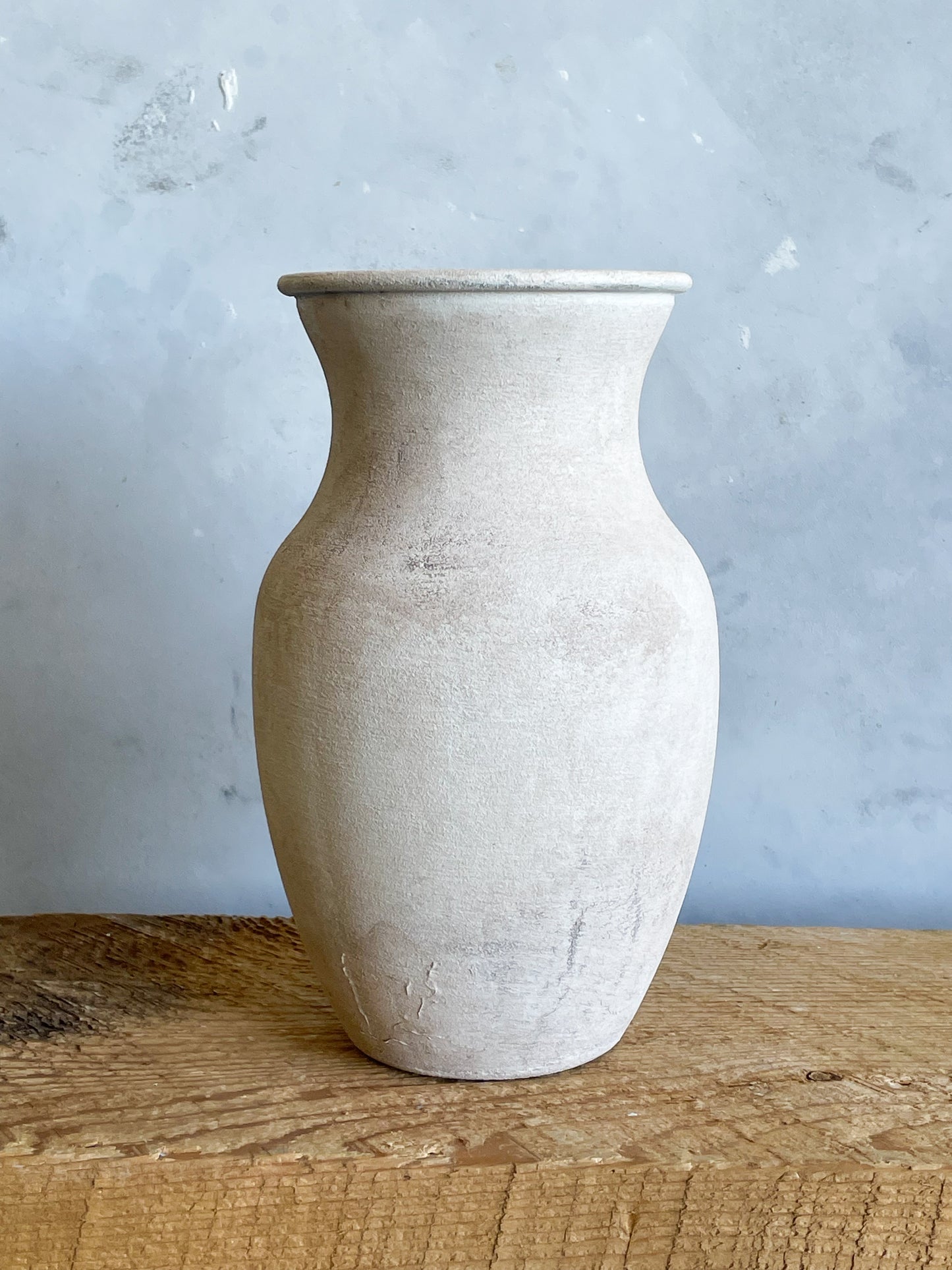 milos| rustic white textured decorative vase 17