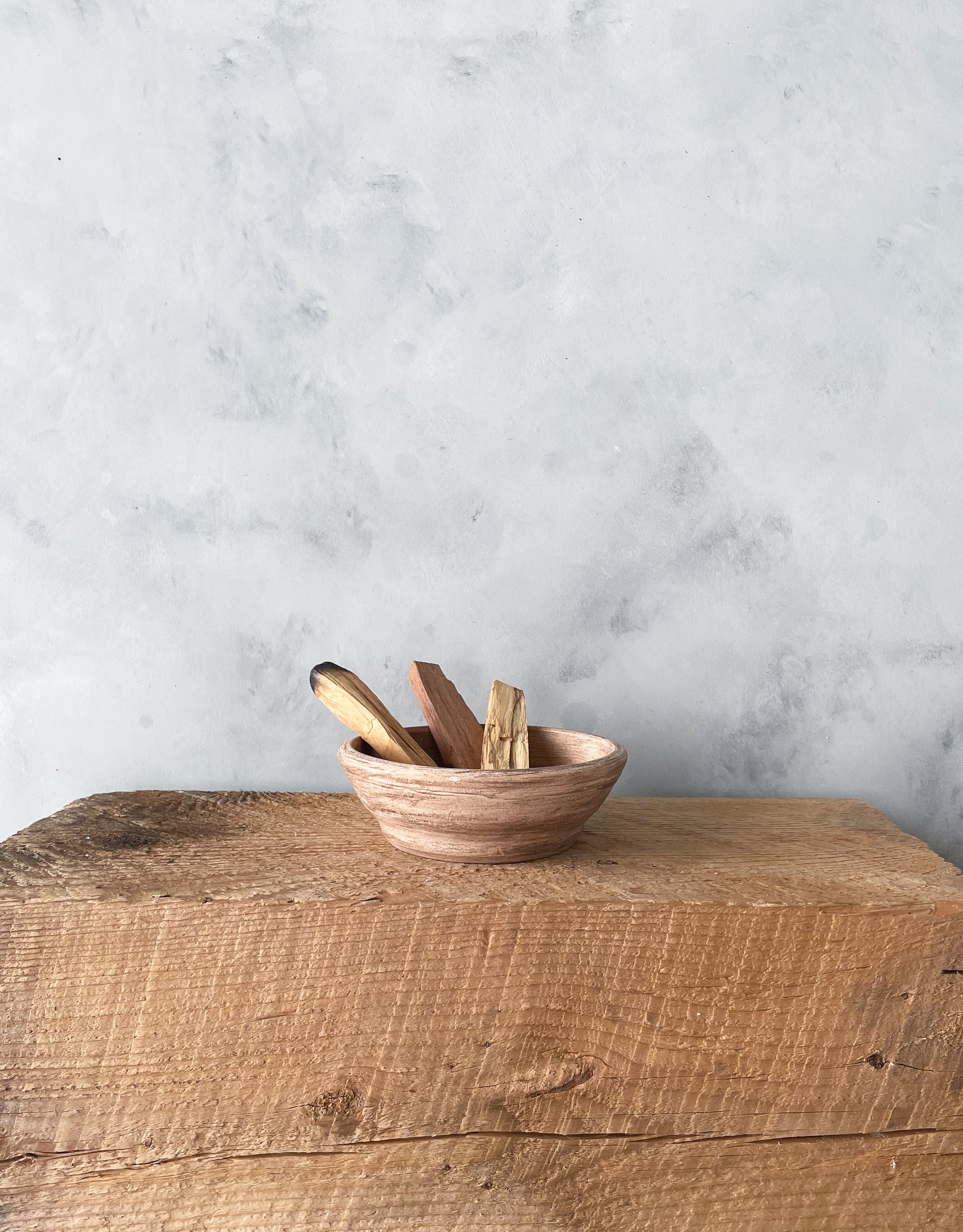 Small Dish Displayed with Palo Santo and Sage