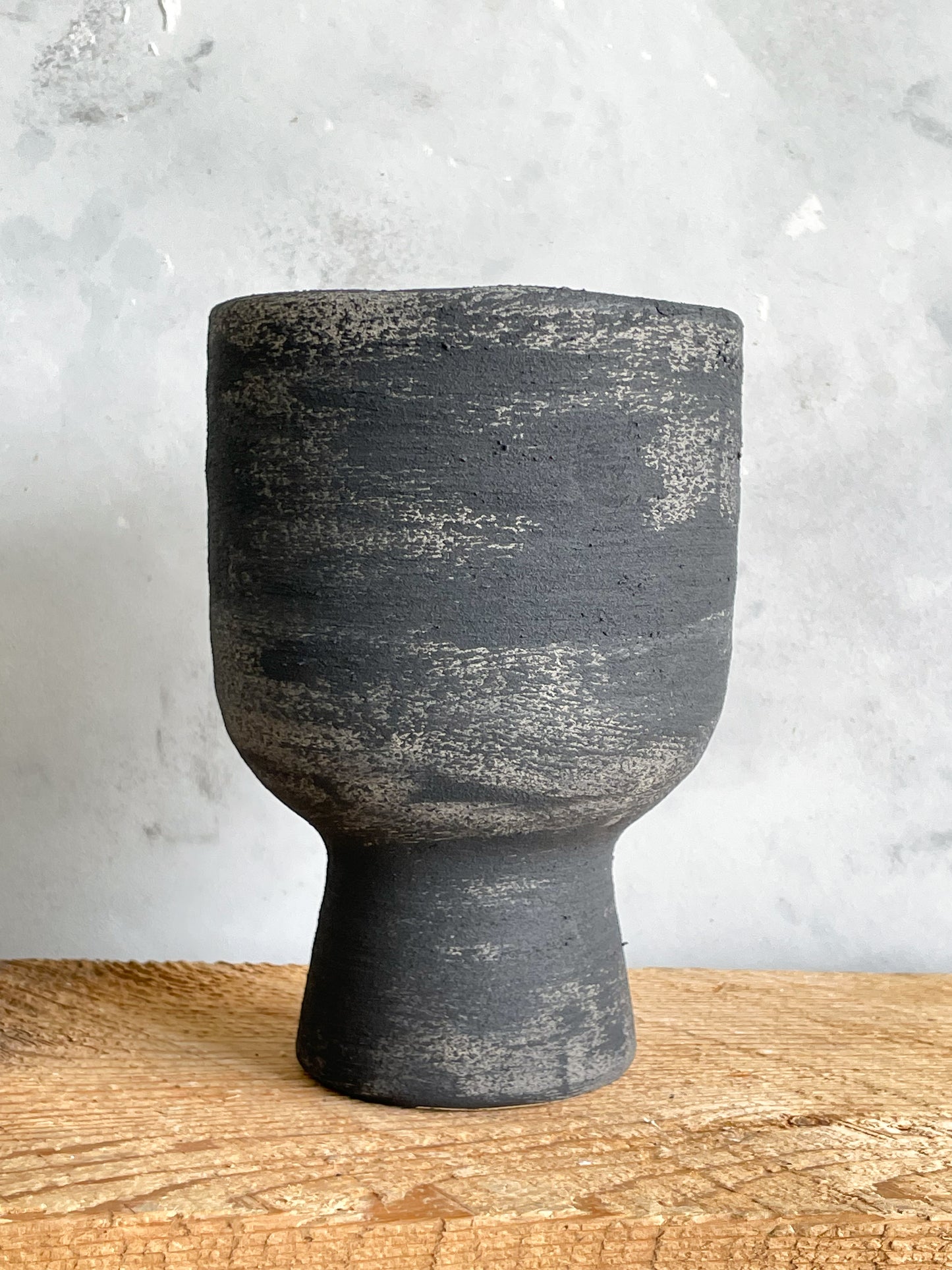 midnight| aged black textured decorative planter vase 30