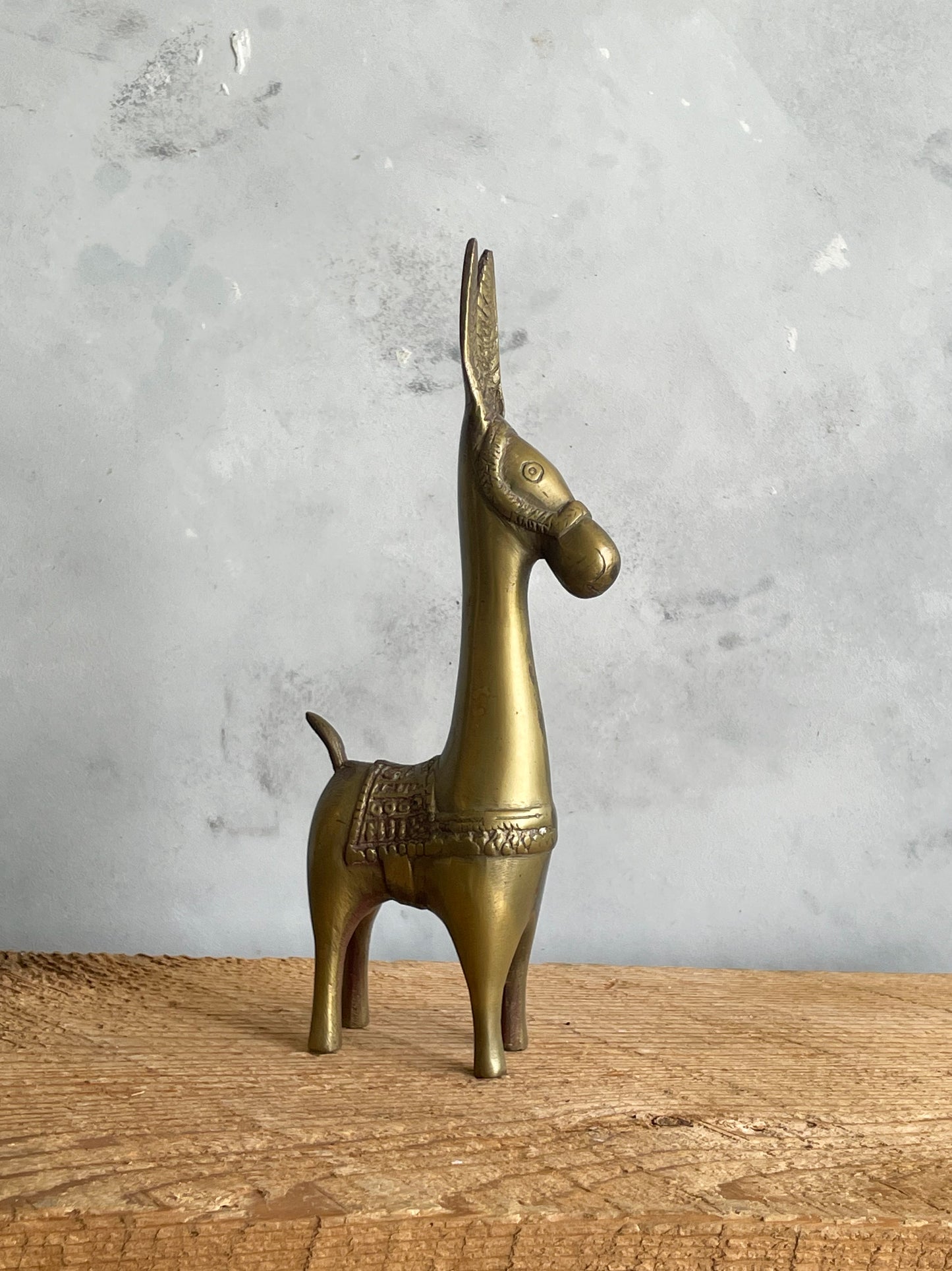 vintage brass donkey/llama figurine