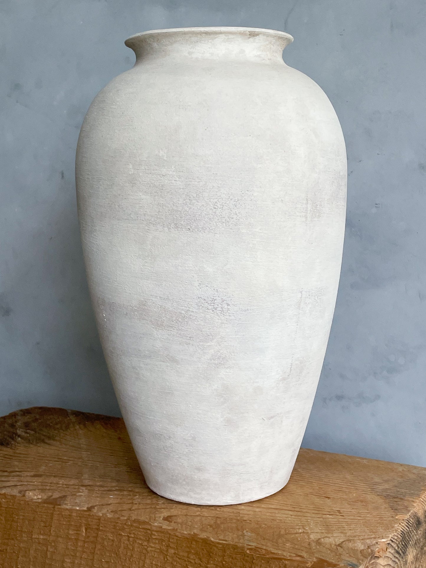 milos| rustic white textured large vase 26