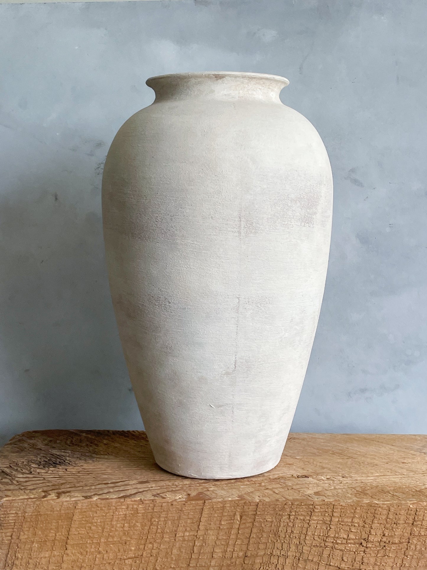 milos| rustic white textured large vase 26