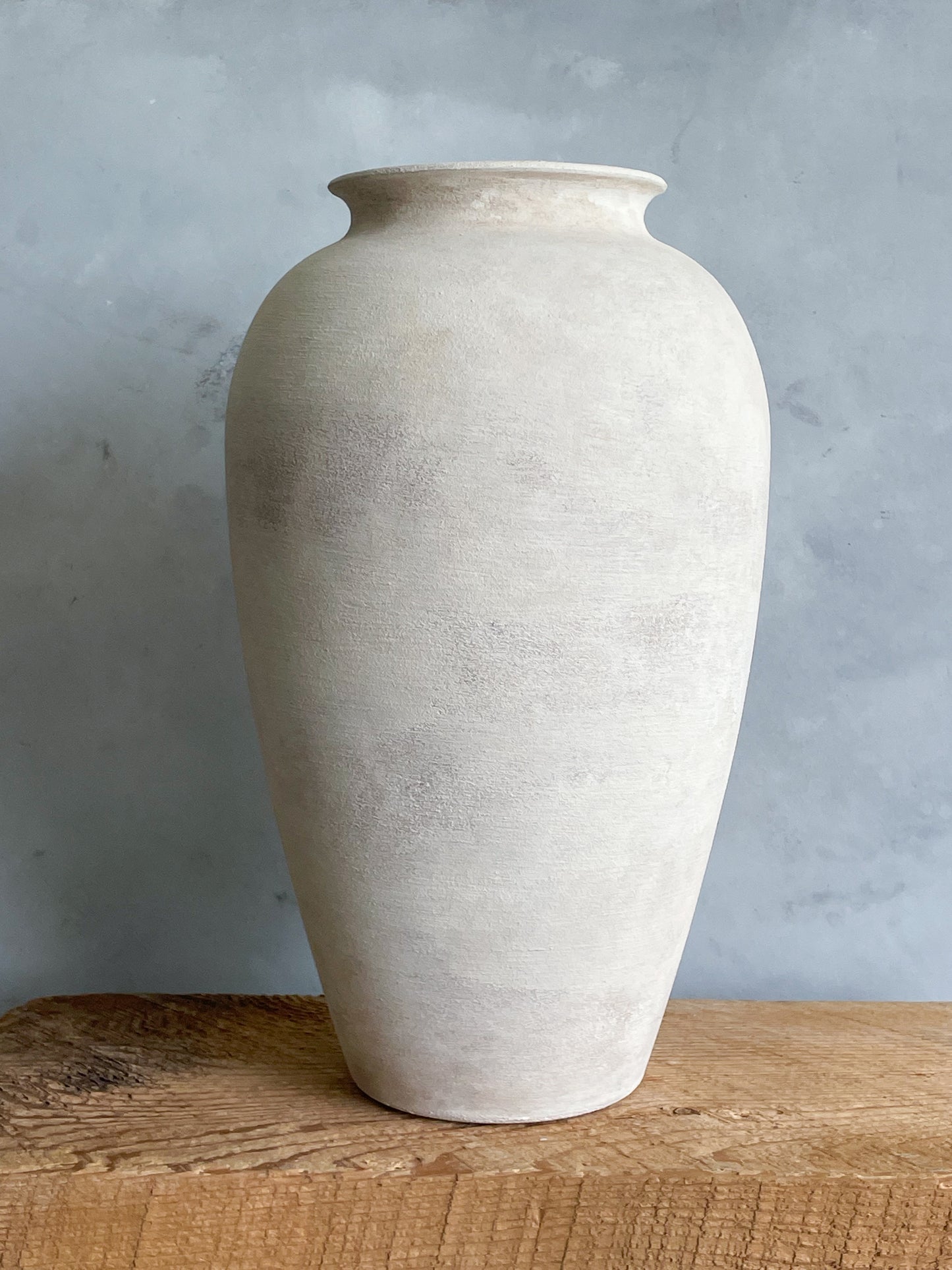 milos| rustic white textured large vase 26