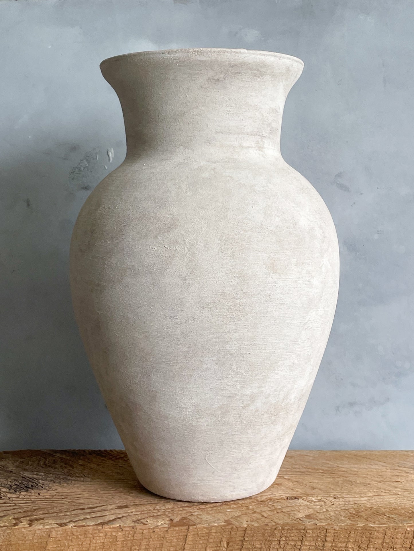 milos| rustic white textured large vase 27