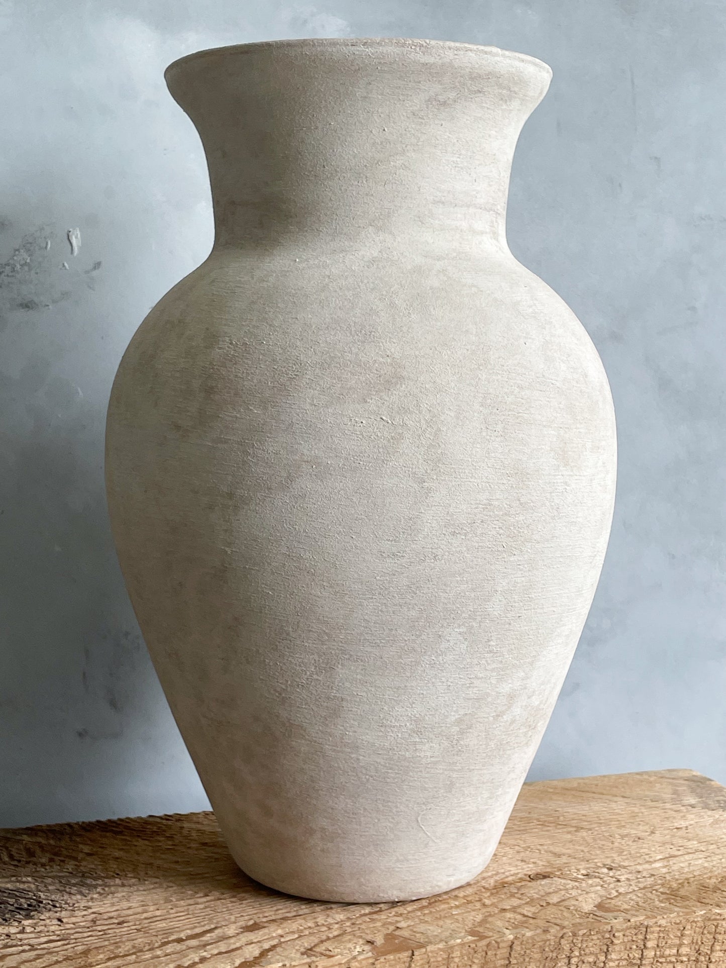 milos| rustic white textured large vase 27