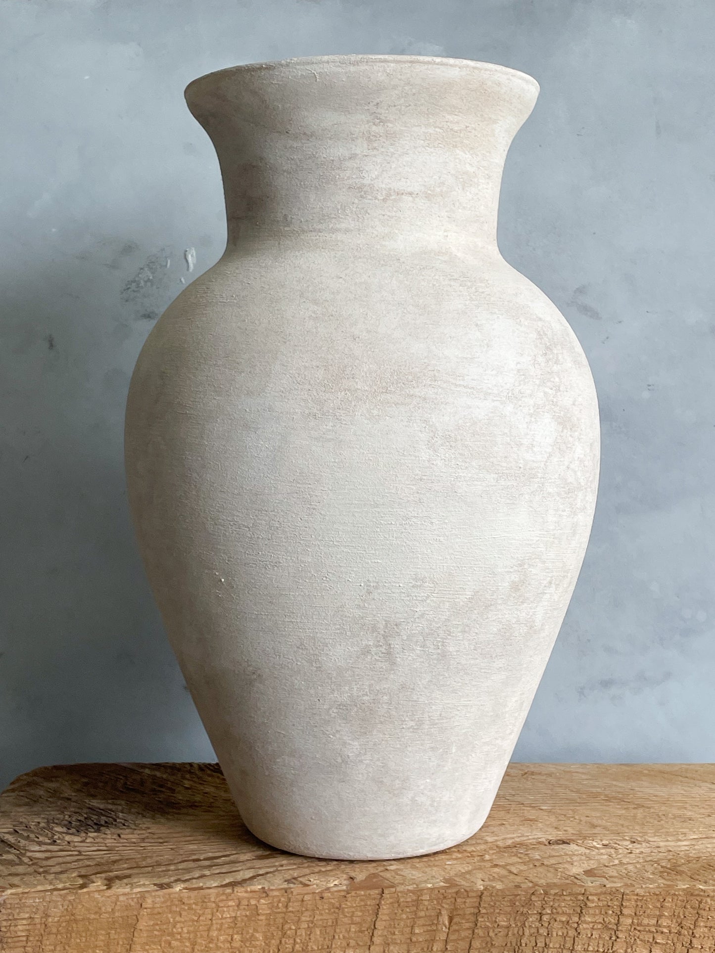 milos| rustic white textured large vase 27