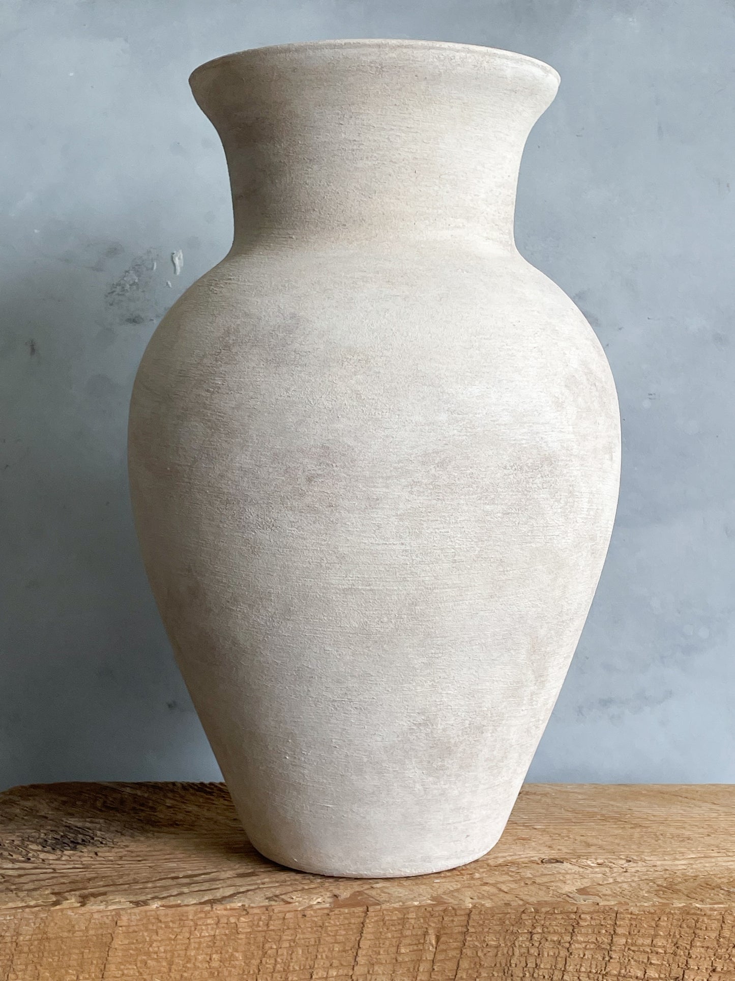 milos| rustic white textured large vase 27