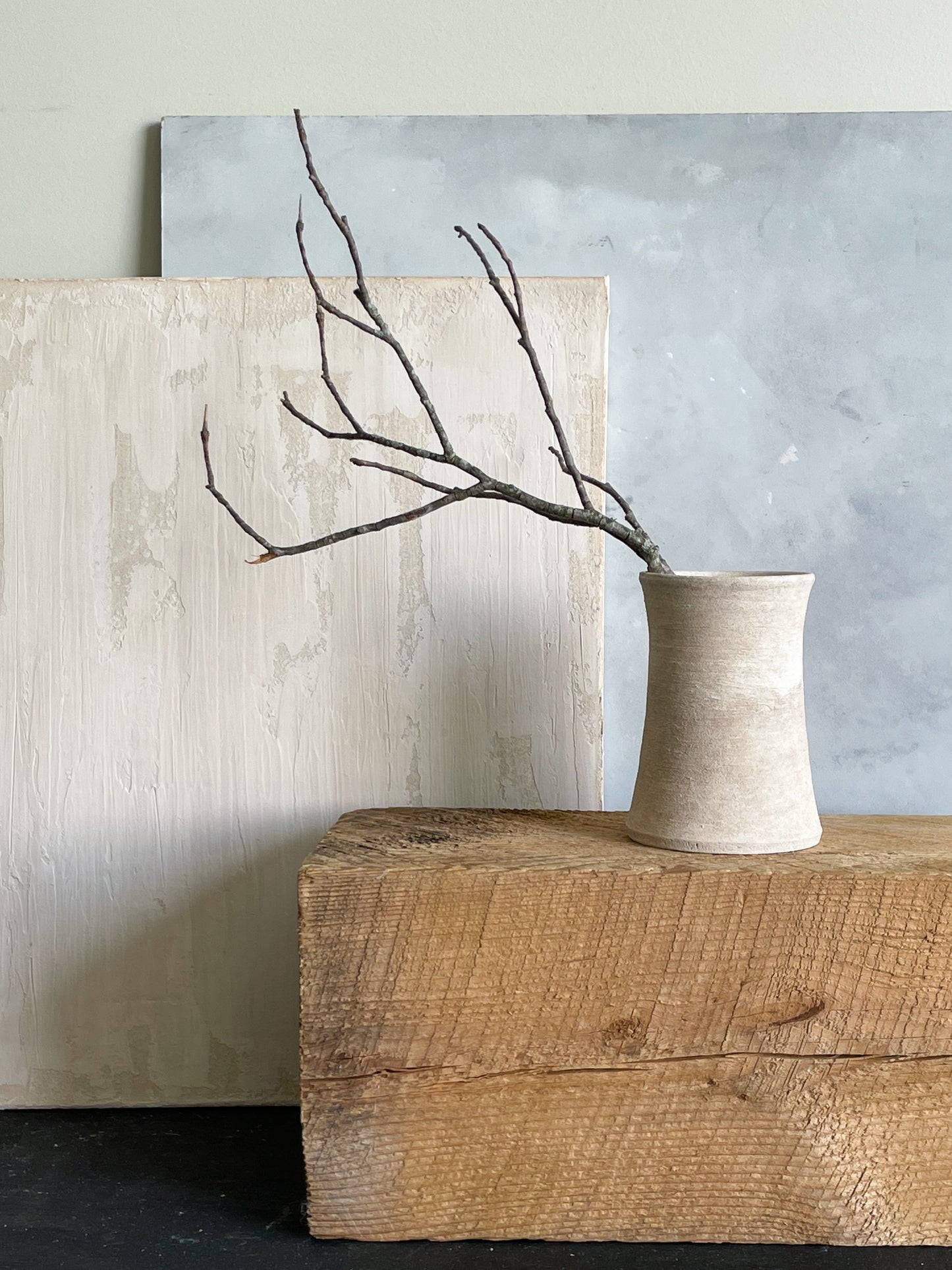 milos| rustic white textured vase 29