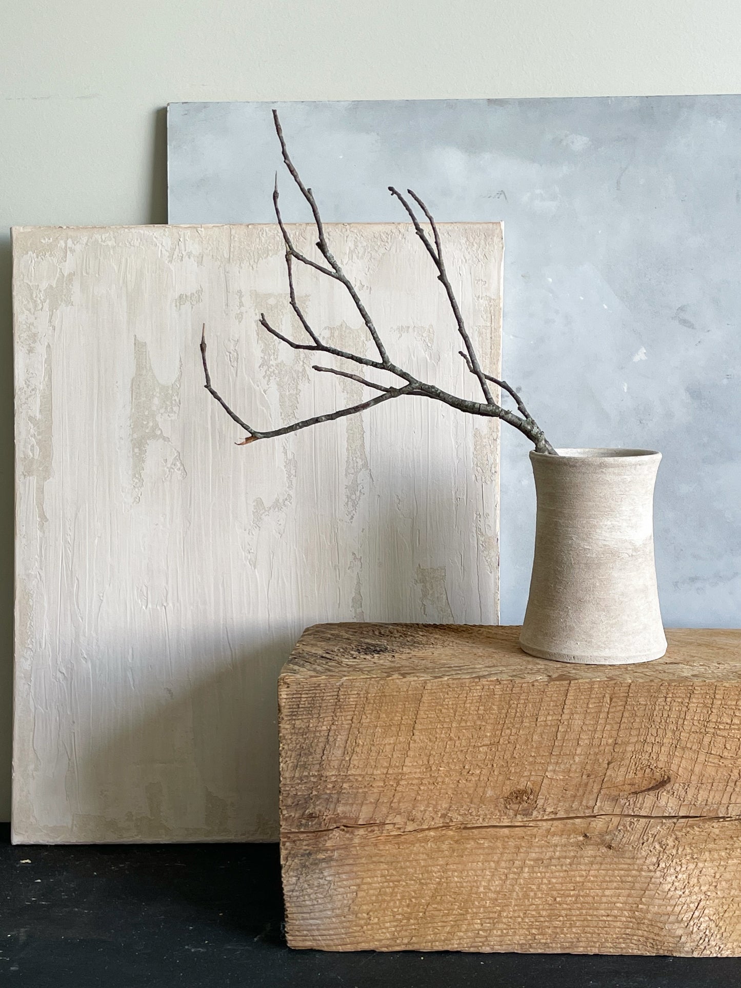 milos| rustic white textured vase 29