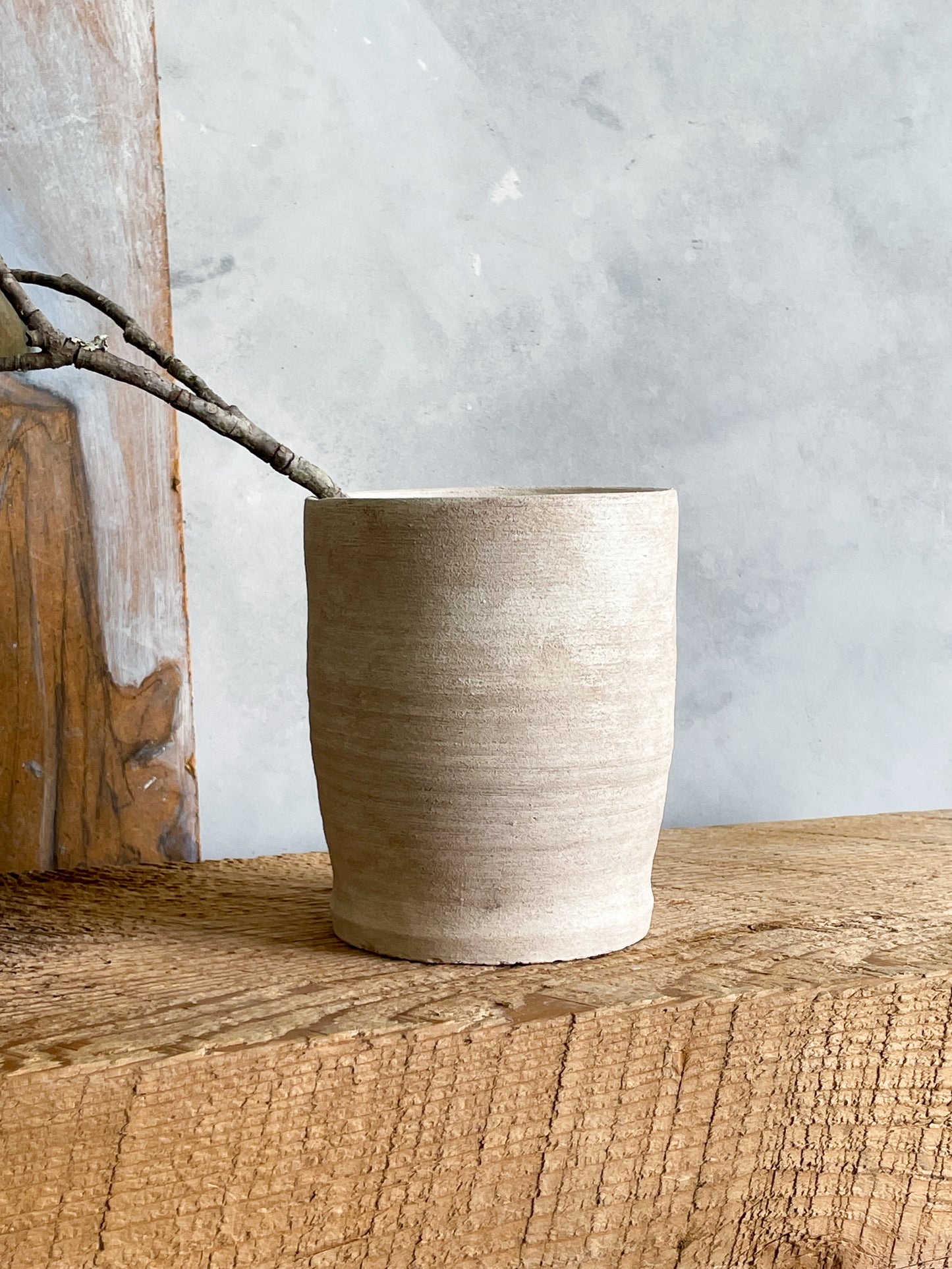 milos| rustic white textured vase 30