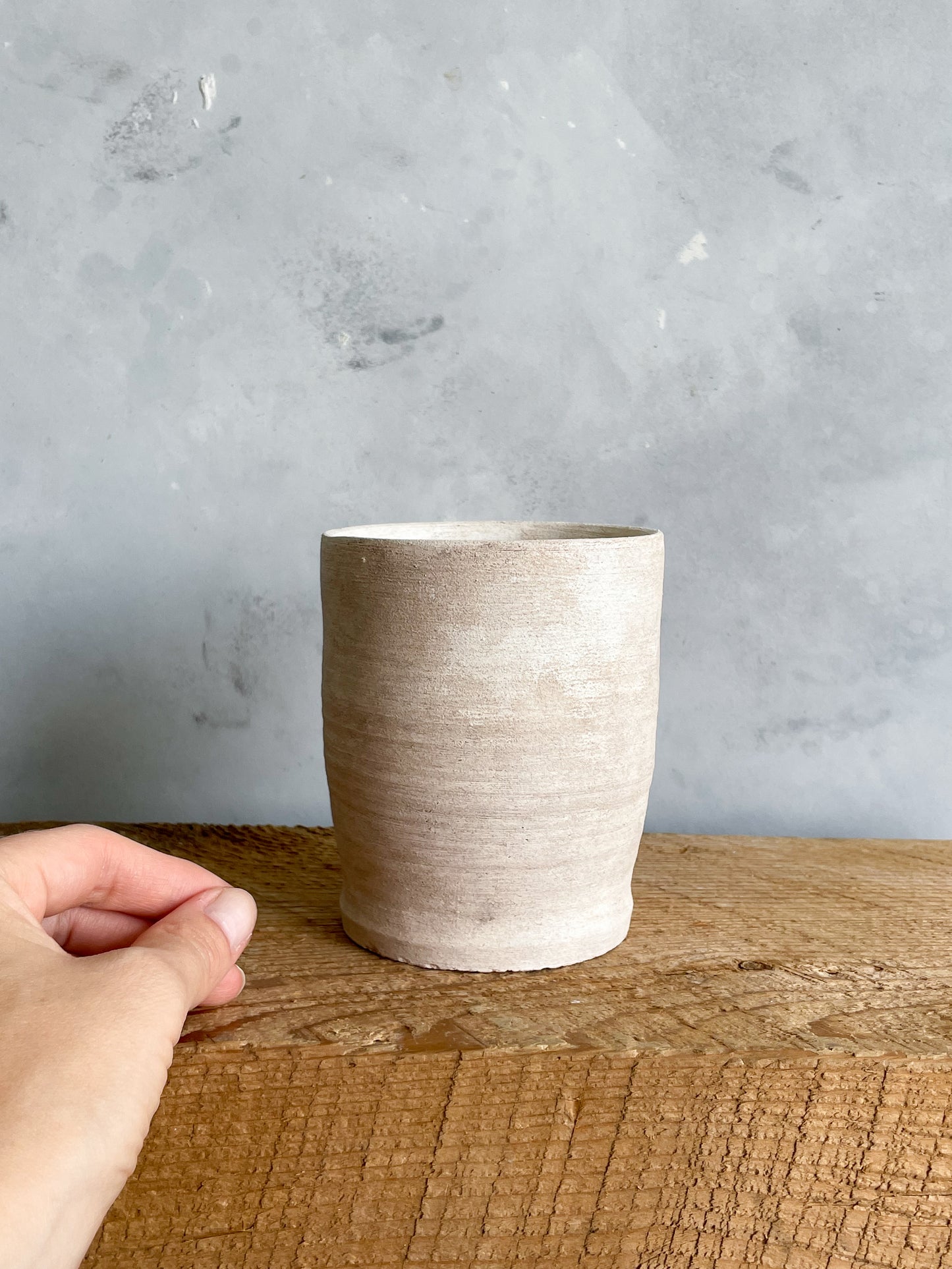 milos| rustic white textured vase 30