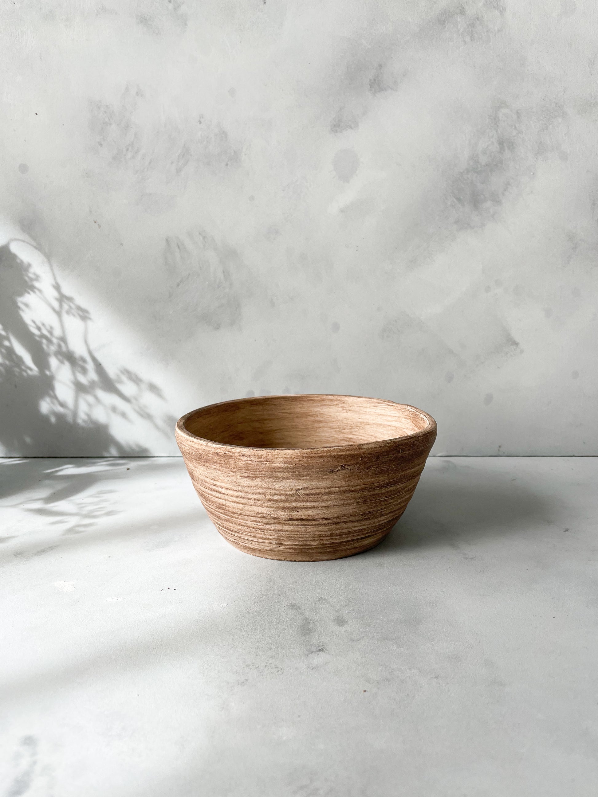 Handmade Ceramic Dish from Earth Collection - Textured brown finish