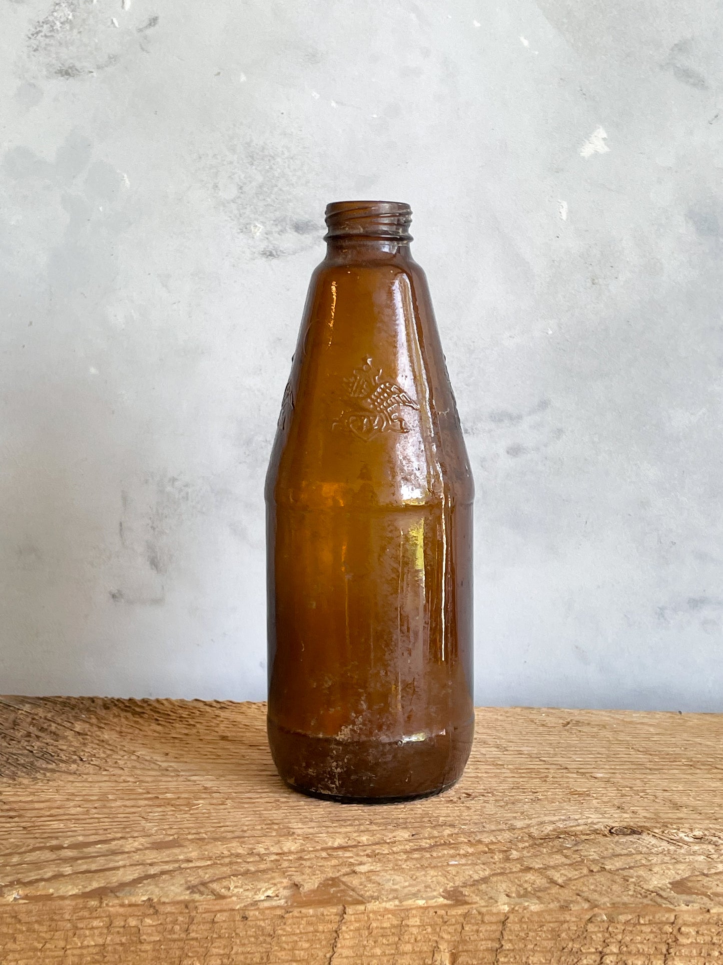 antique amber glass bottles | set 1