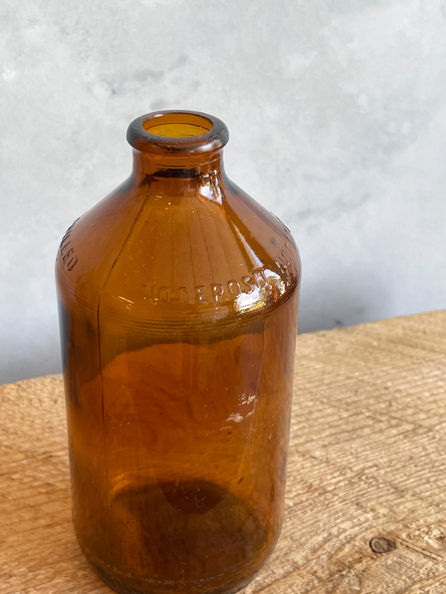 antique amber glass bottles | set 2