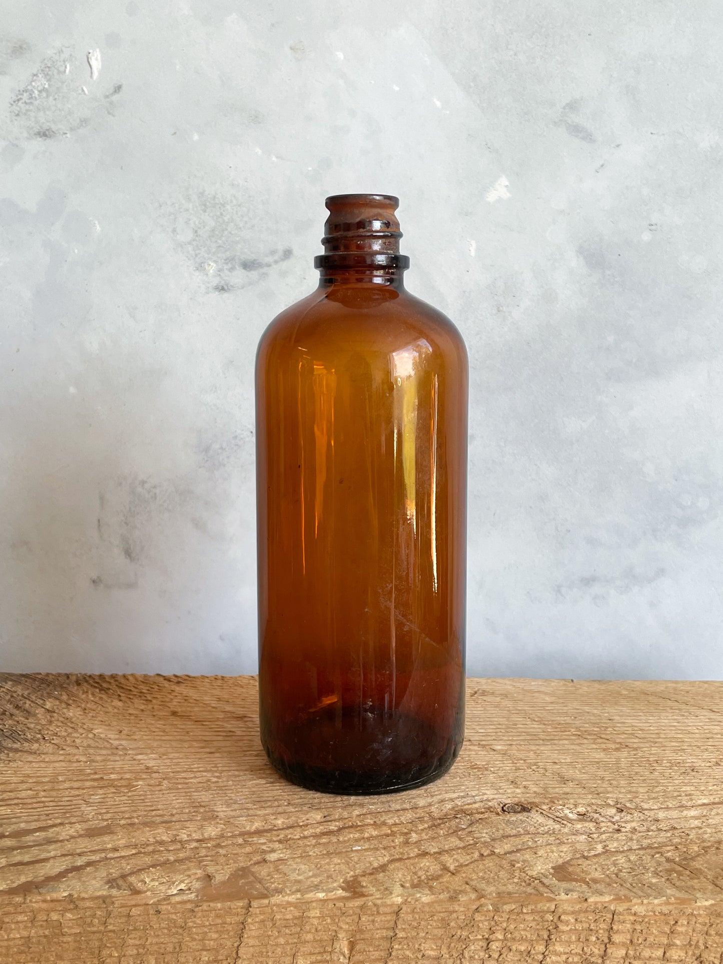 antique amber glass bottles | set 4