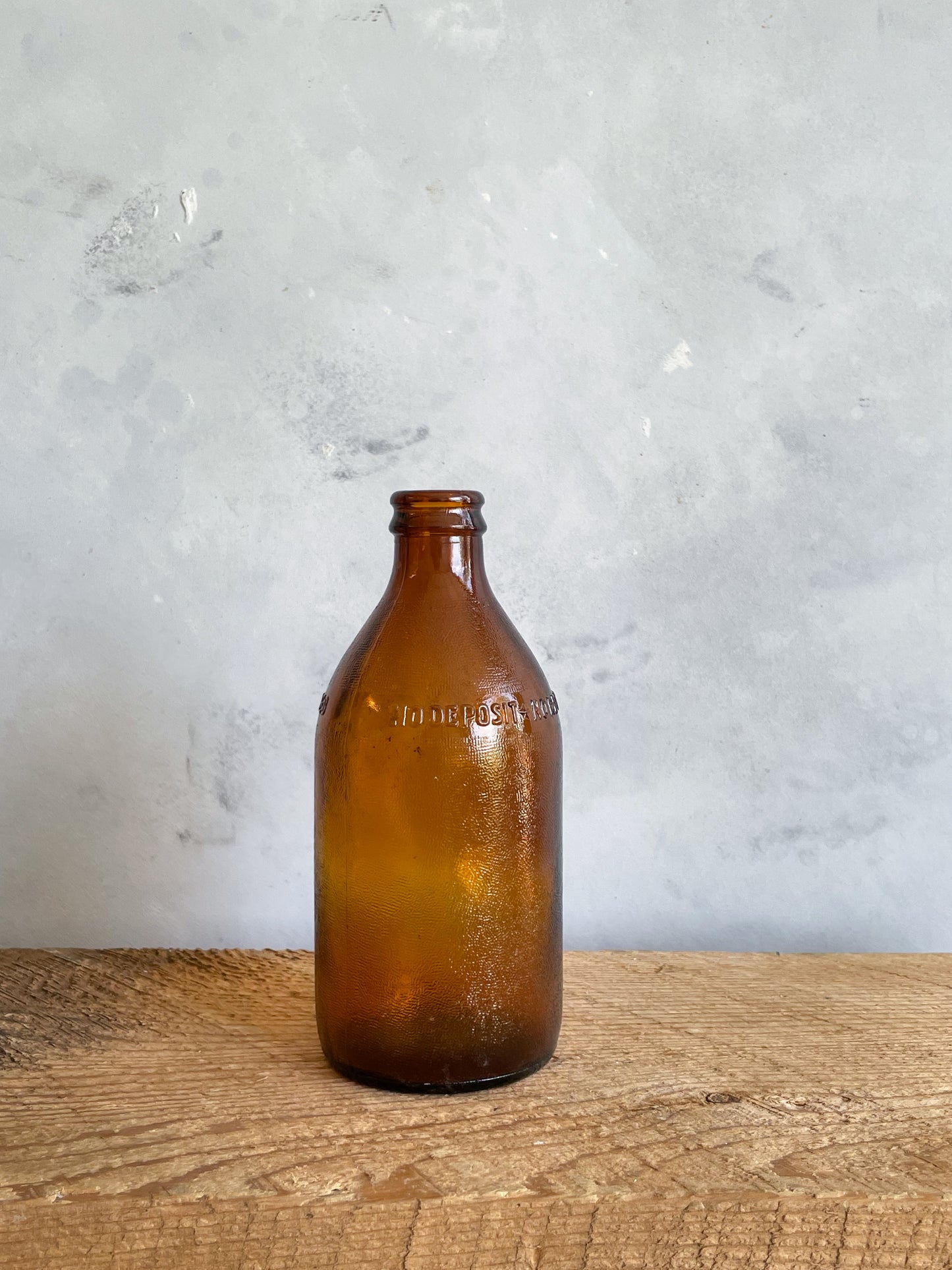 antique amber glass bottles | set 4