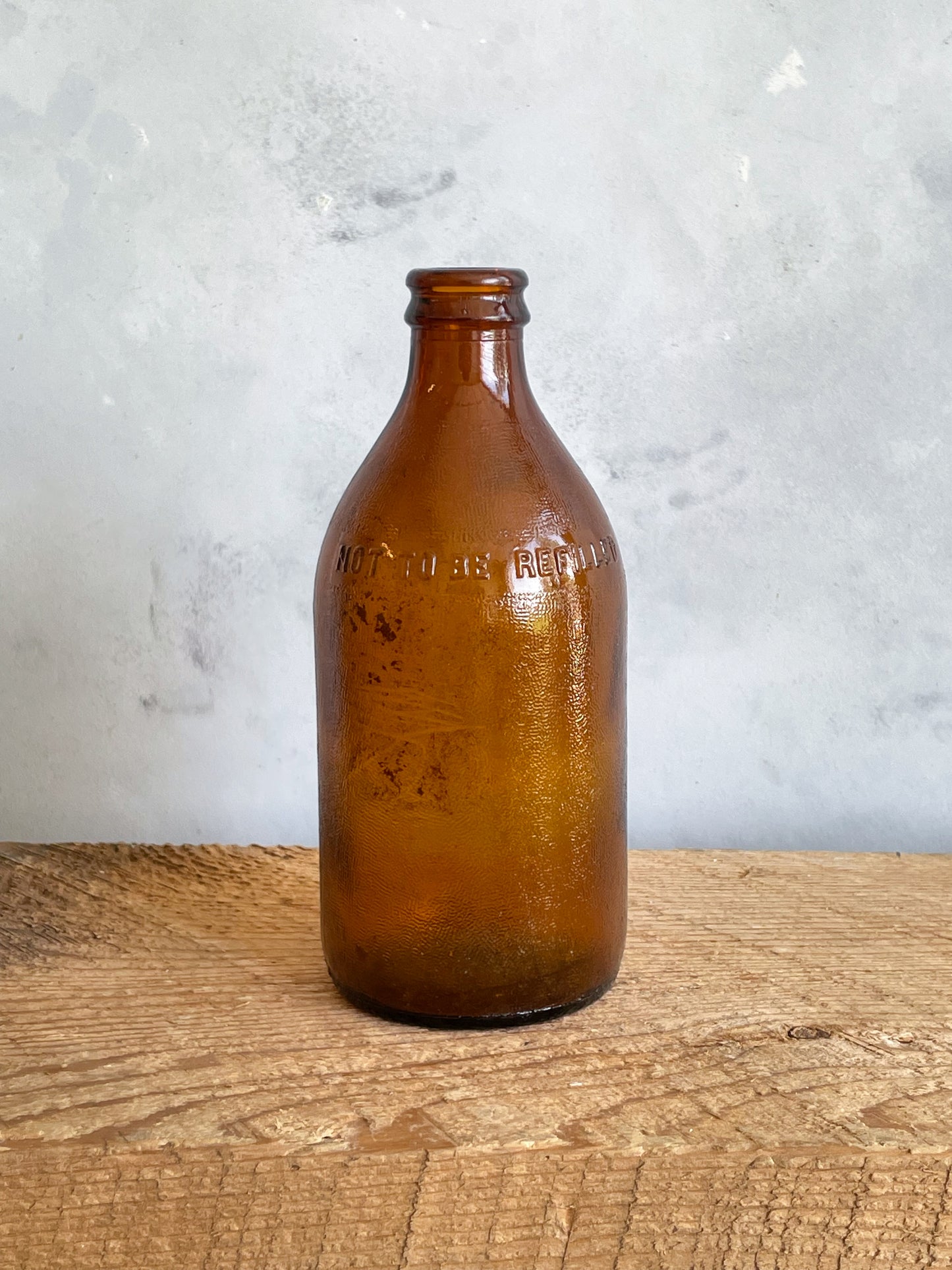 antique amber glass bottles | set 5